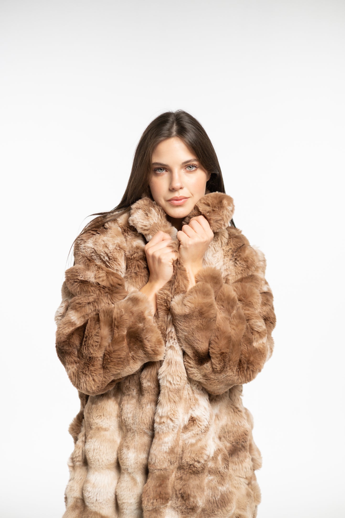 Cloud Camel-Brown Fur Coat