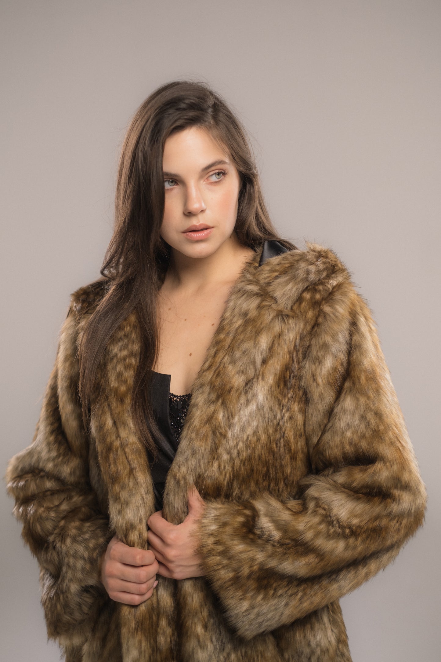 Dark Brown Fur Coat