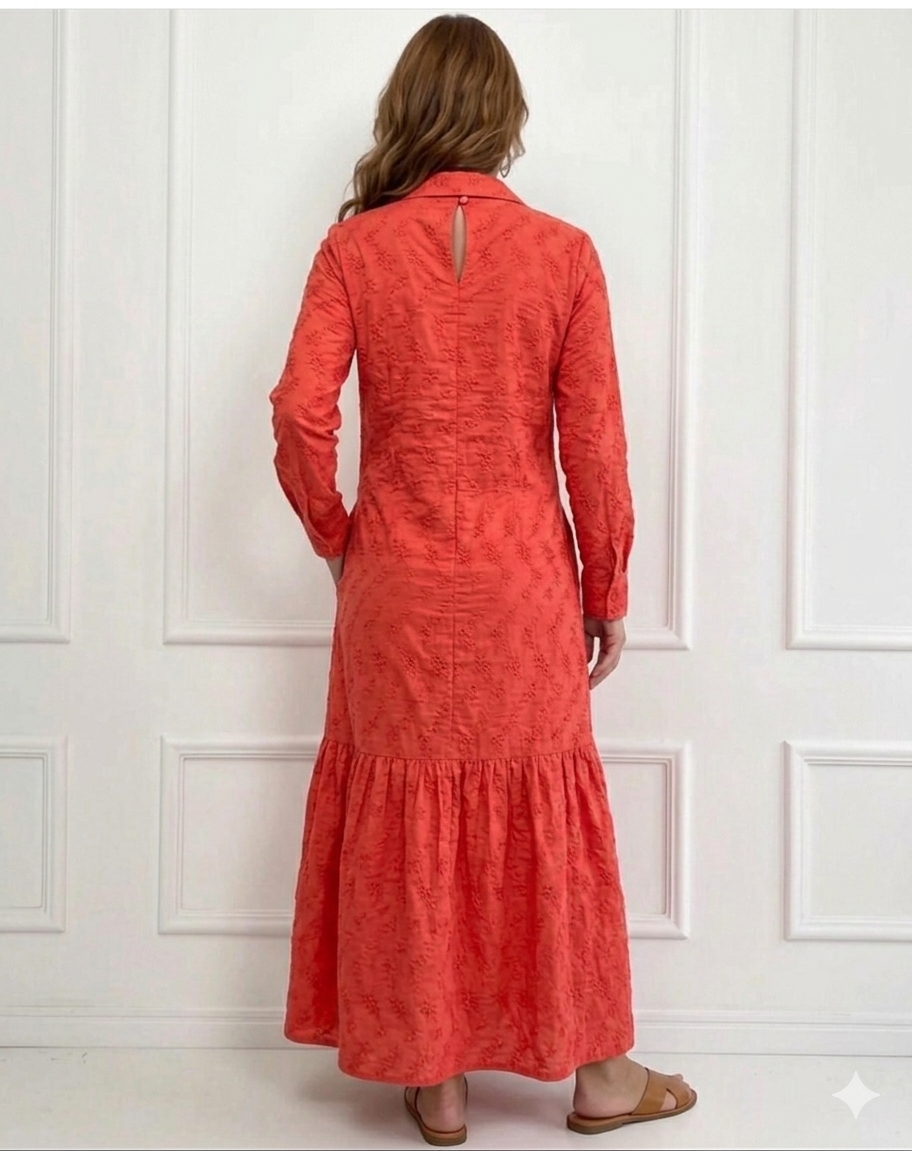 CORAL EMBER DRESS