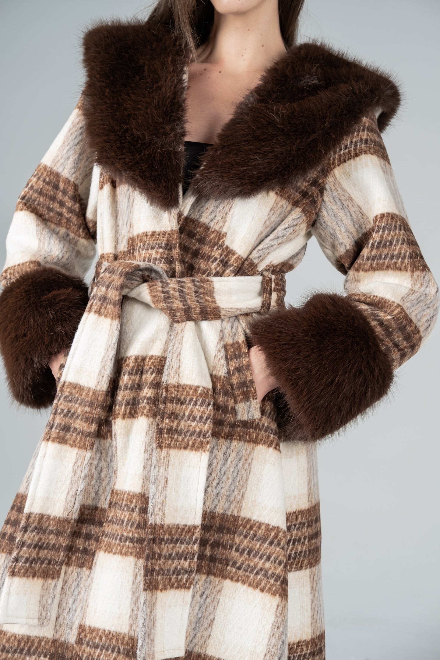 HAZEL TARTAN COAT