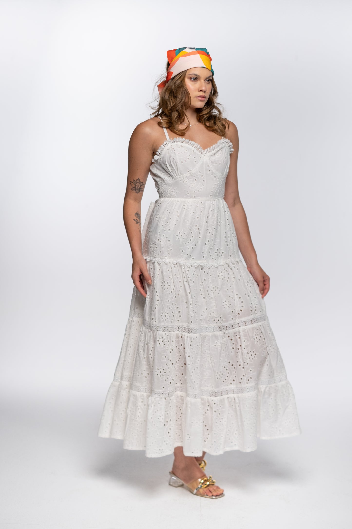 WHITE SUN DRESS