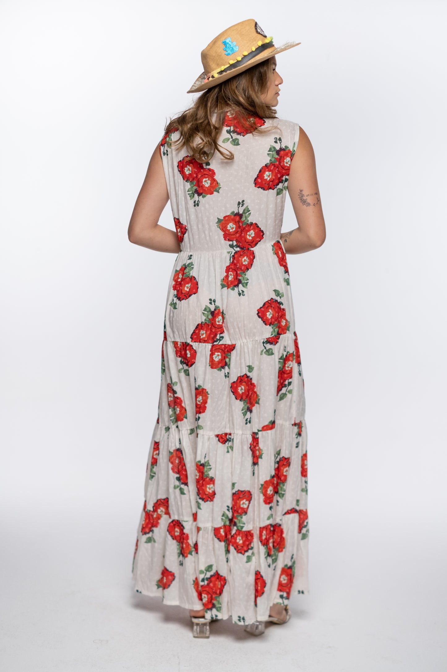 CARMINE BLOOM DRESS
