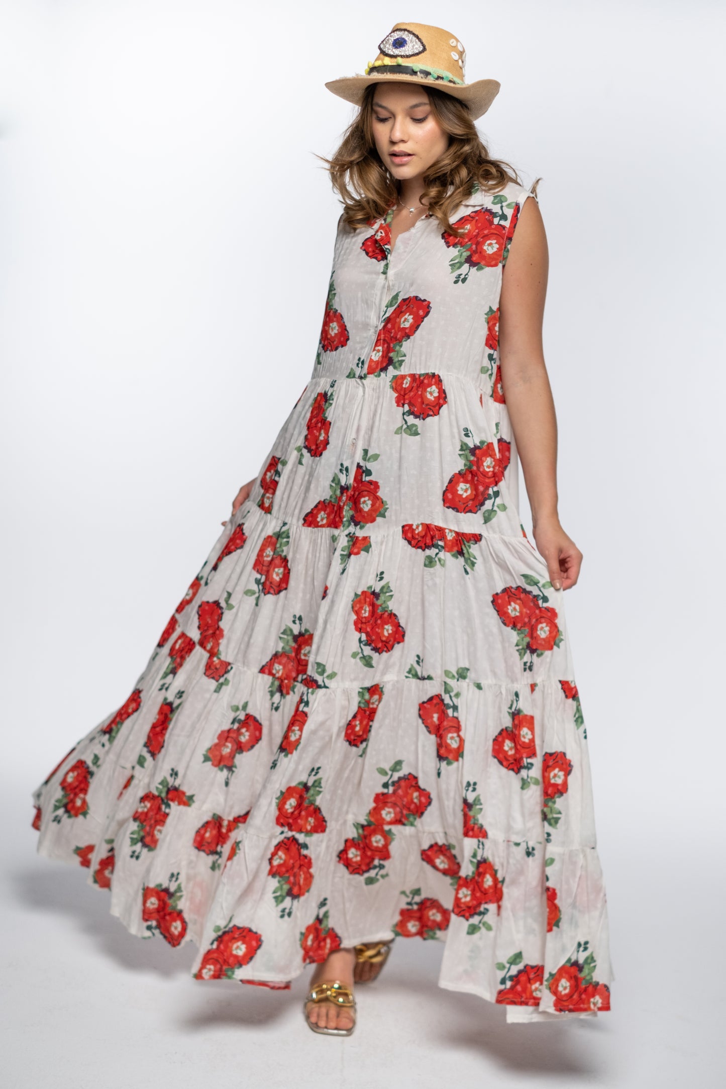 CARMINE BLOOM DRESS