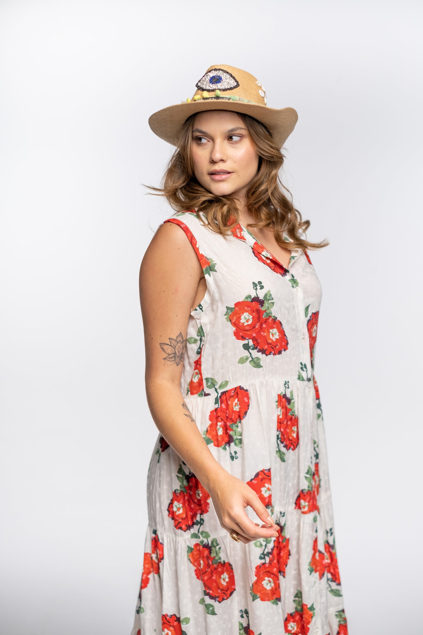 CARMINE BLOOM DRESS