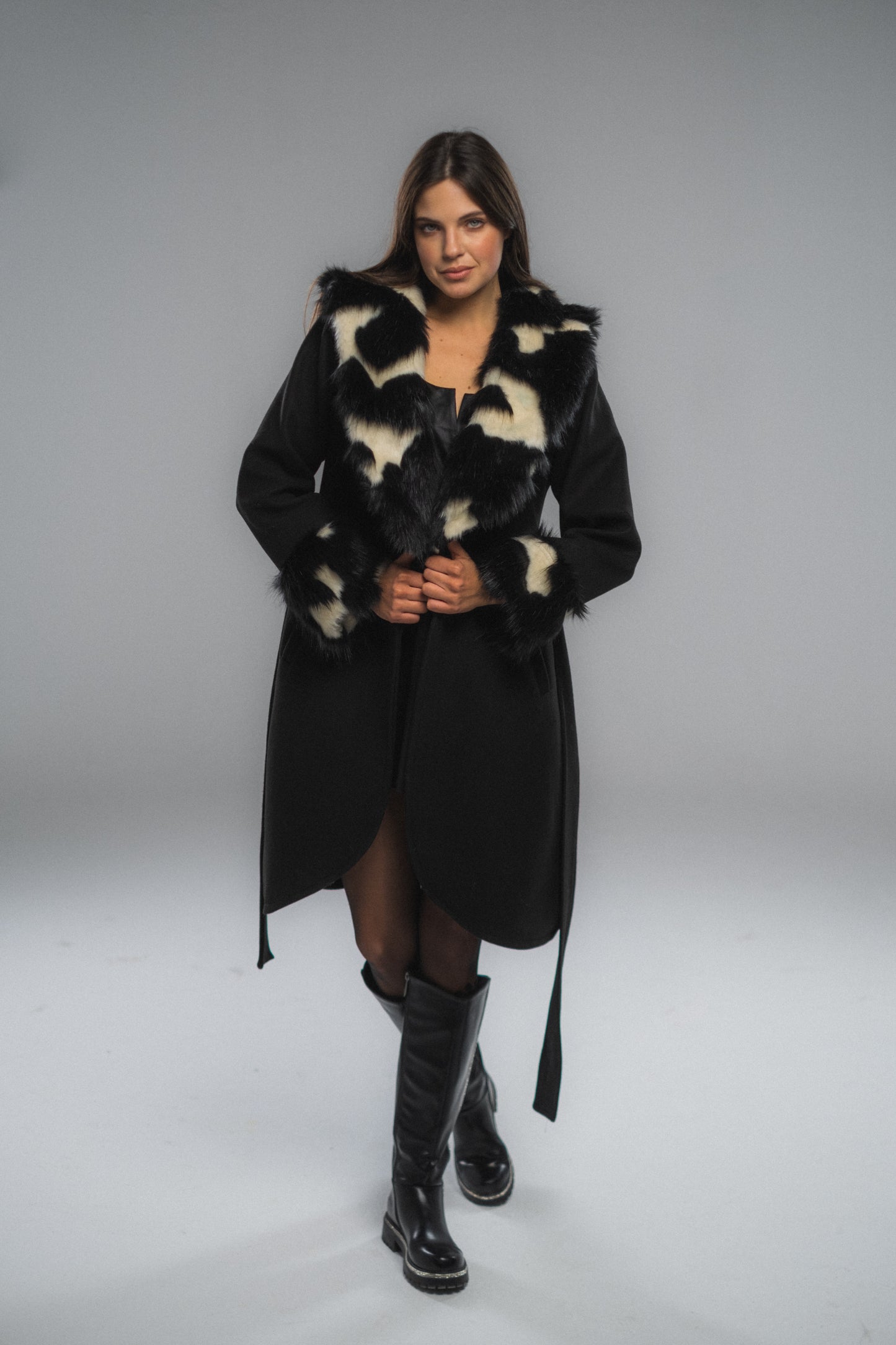 Black Wool Russet Coat