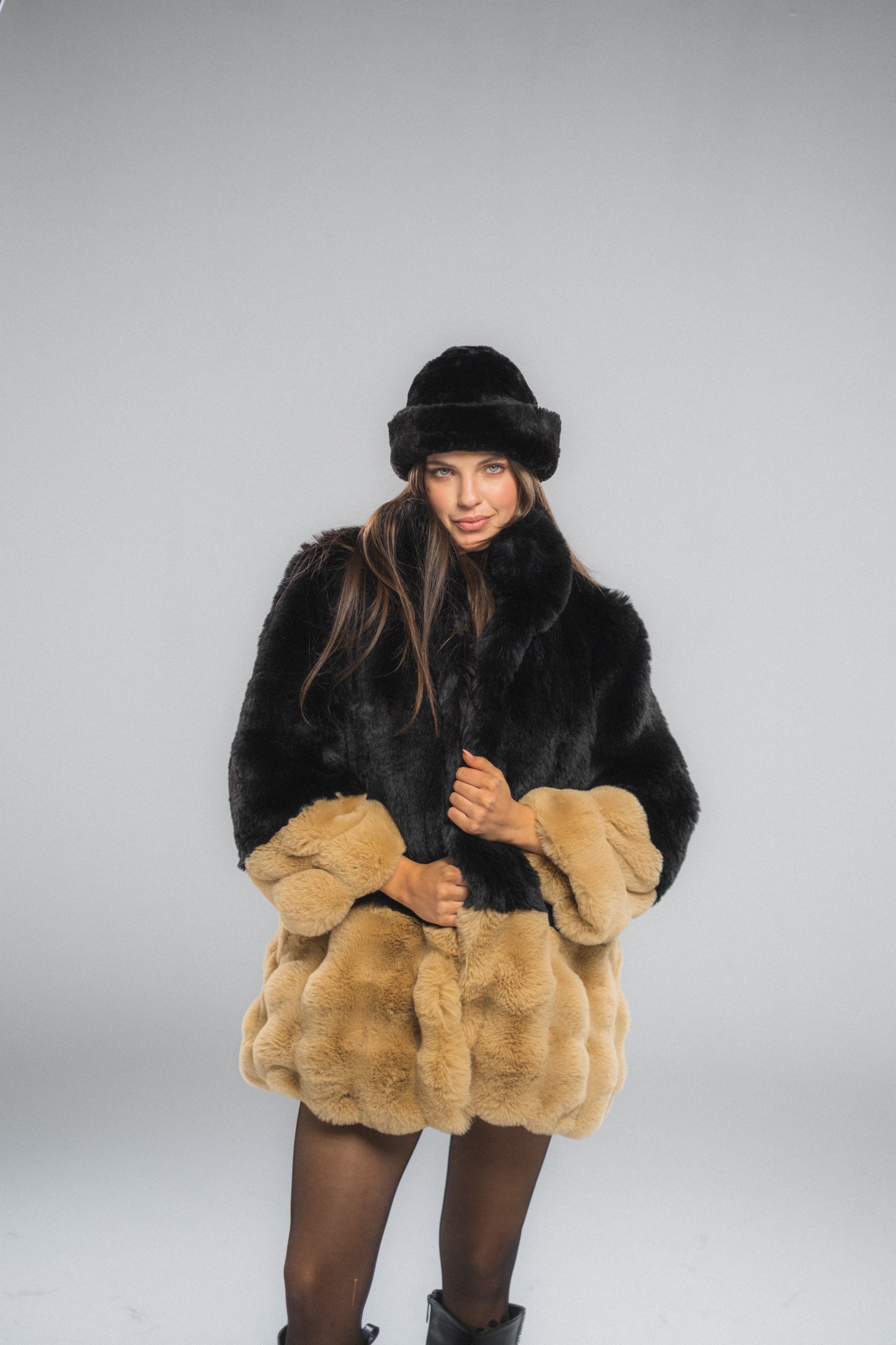 Cloud Mixed Fur Jacket