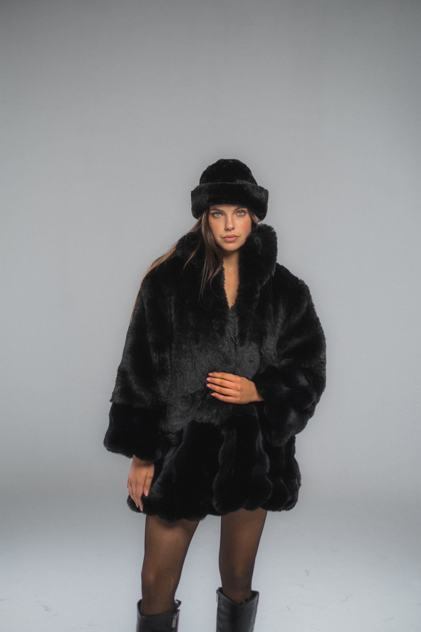 Cloud Mixed Fur Jacket