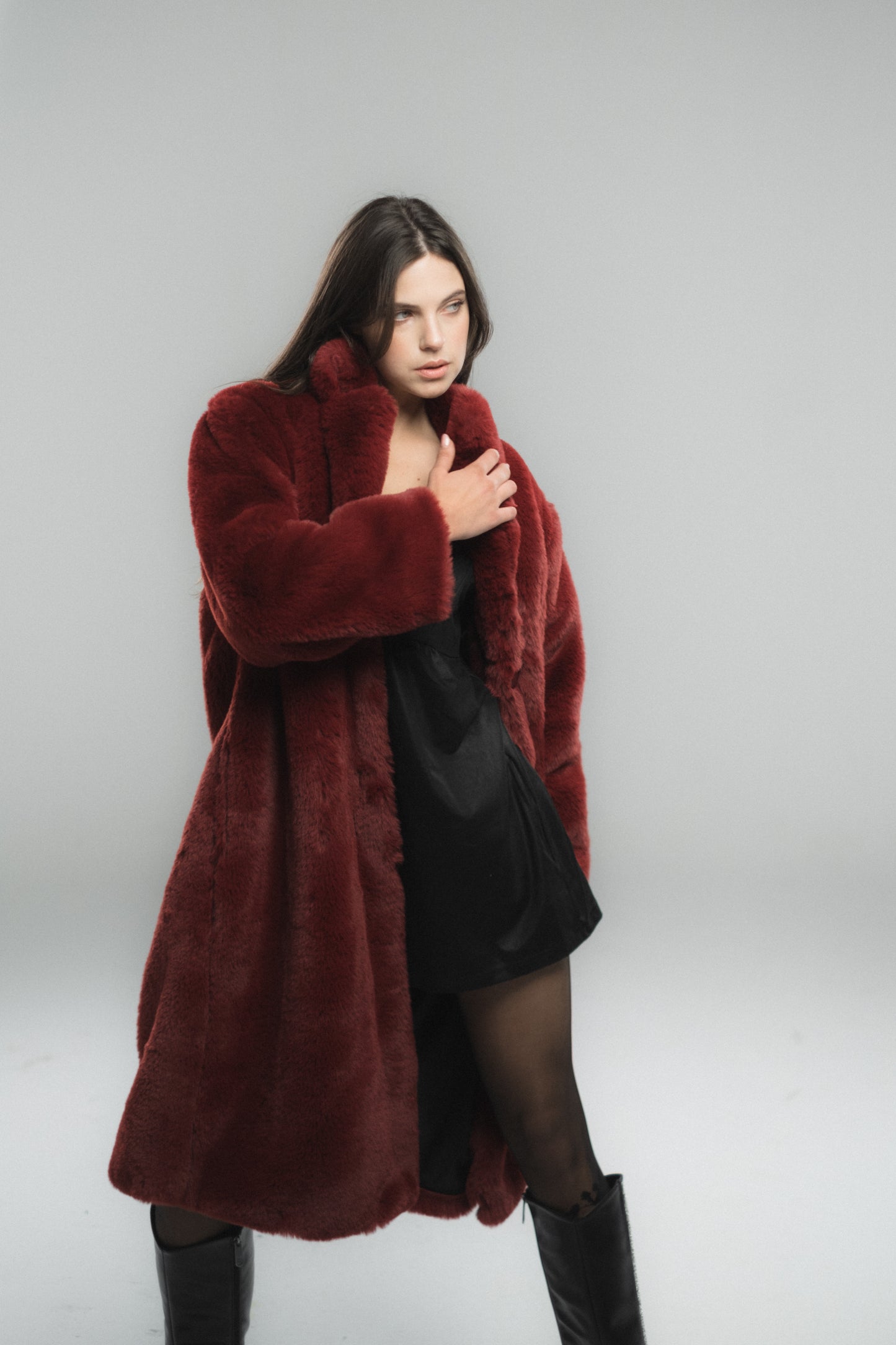 Plain Fur Coat
