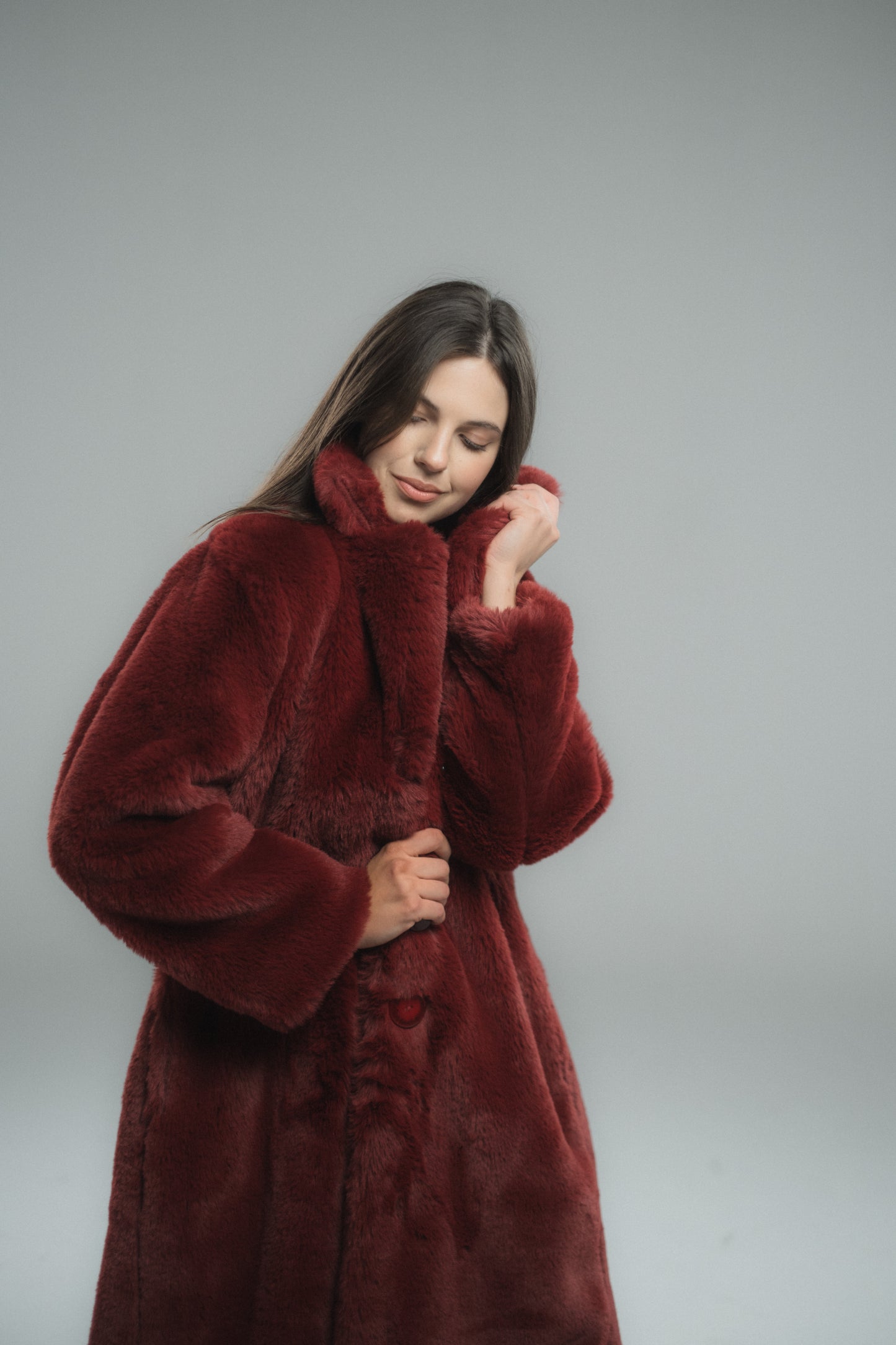 Plain Fur Coat