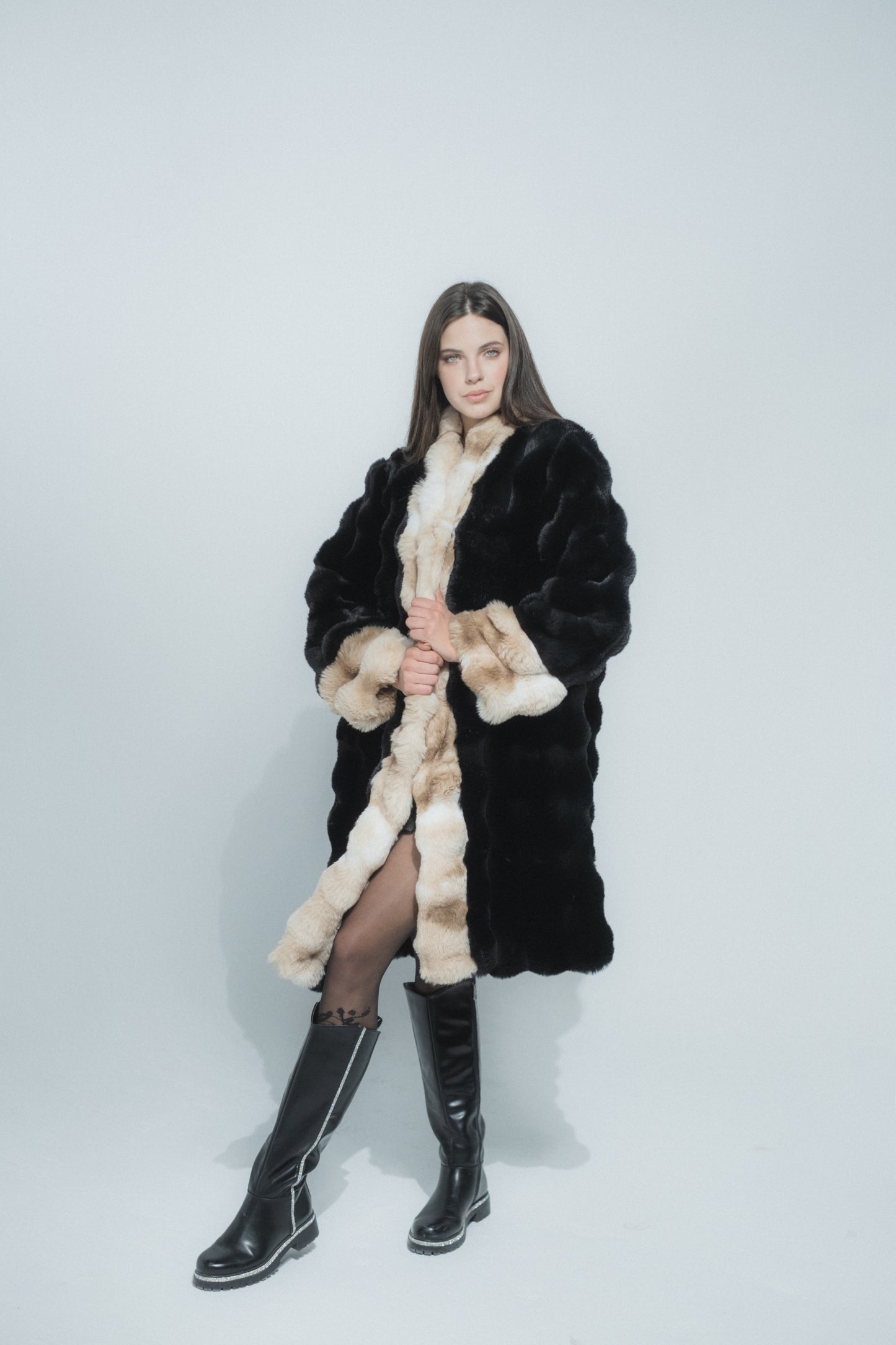 Cloud Front Fur Coat
