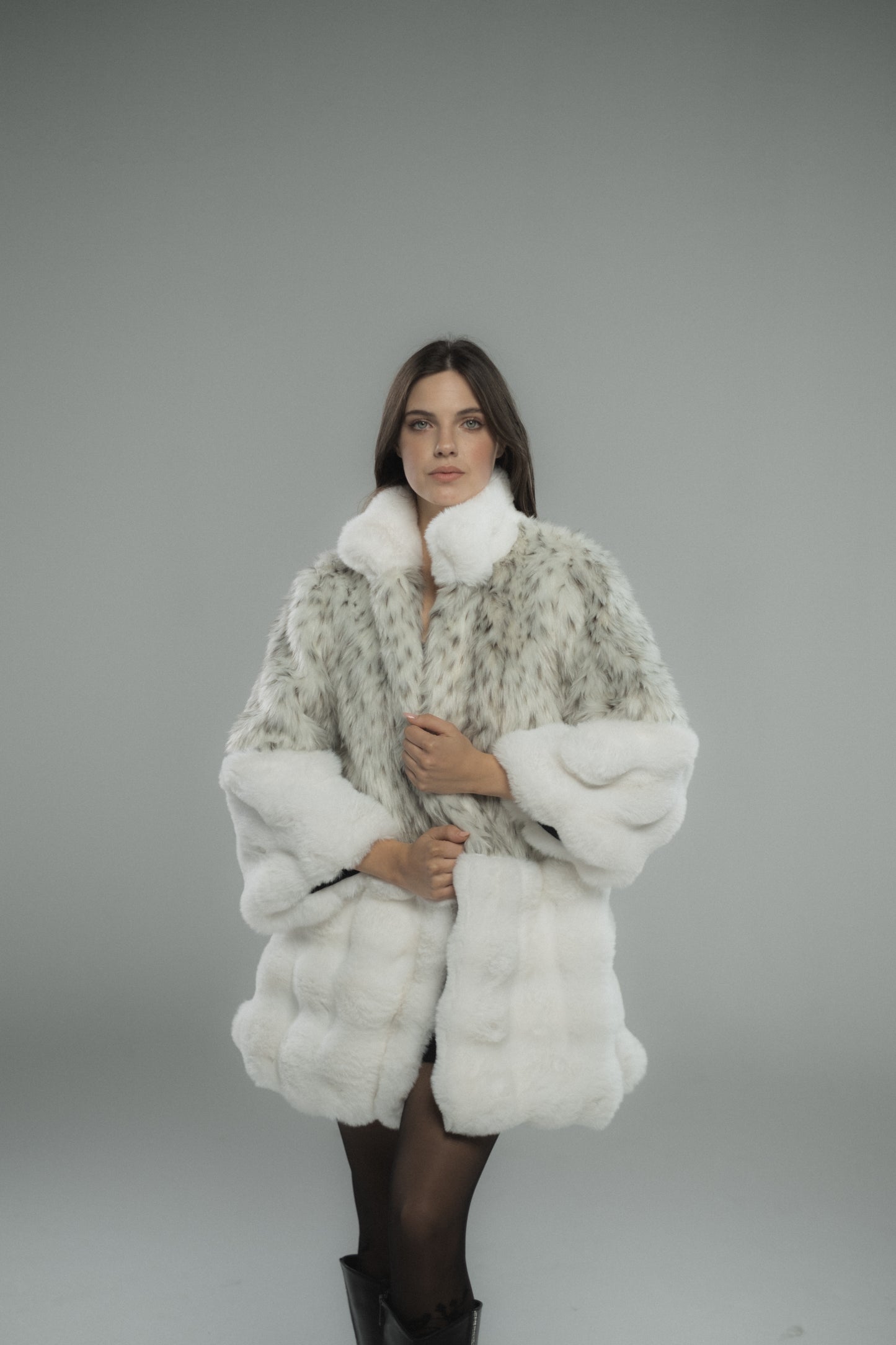 Cloud Mixed Fur Jacket