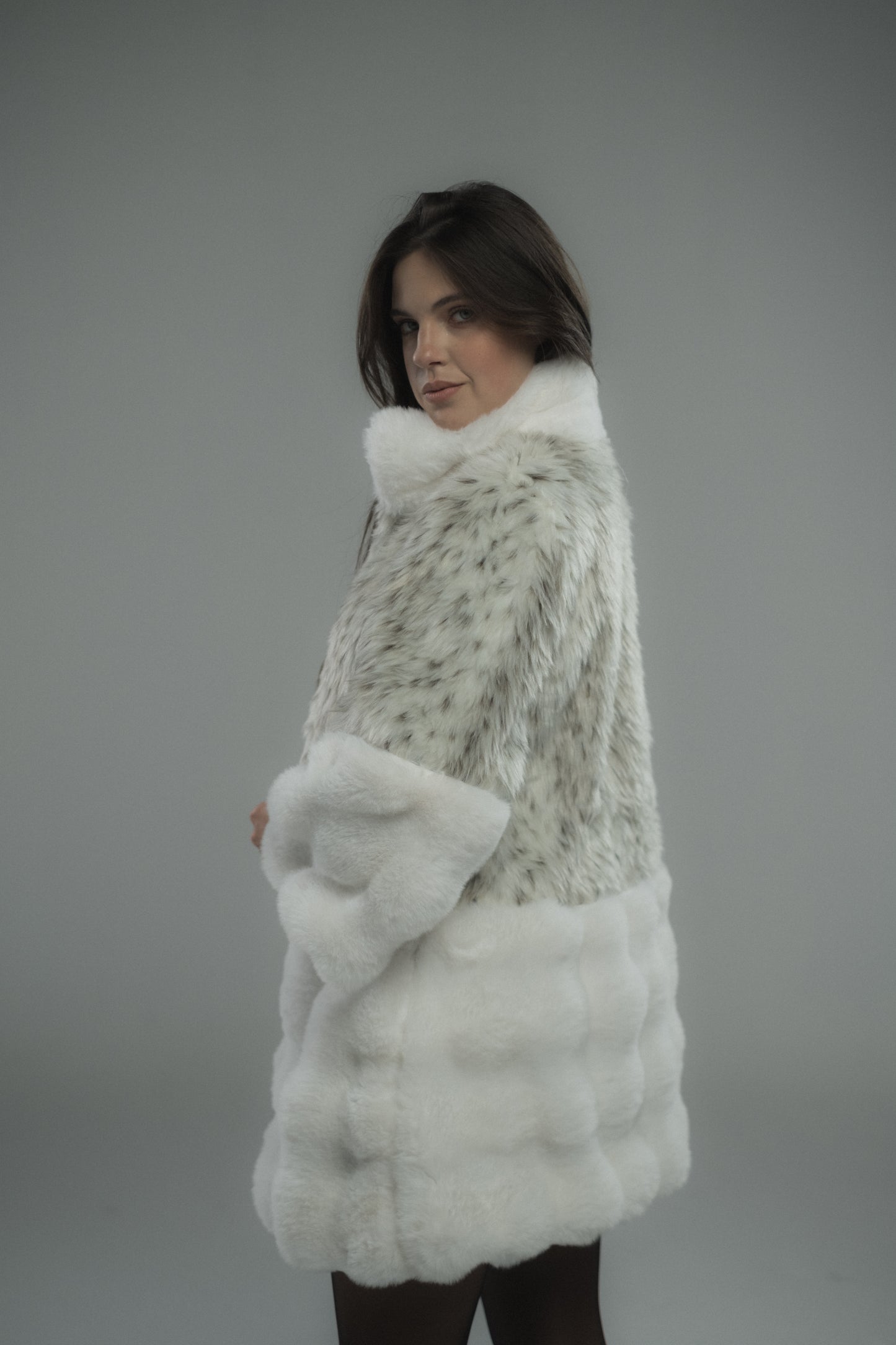 Cloud Mixed Fur Jacket