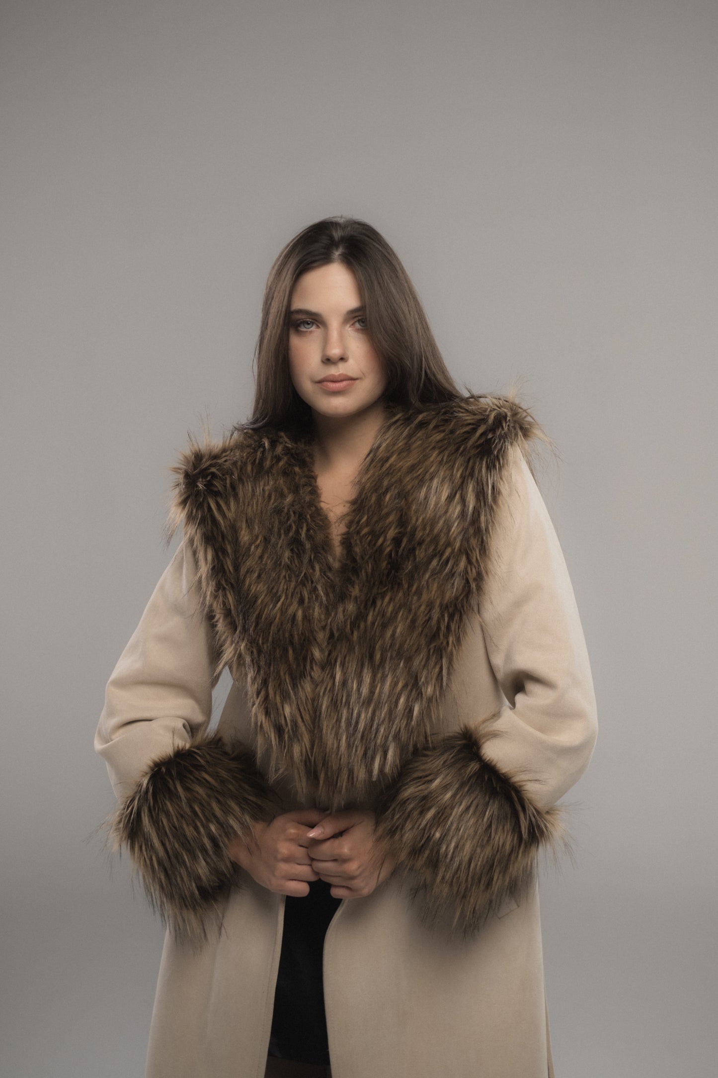 Beige Shamwah Coat