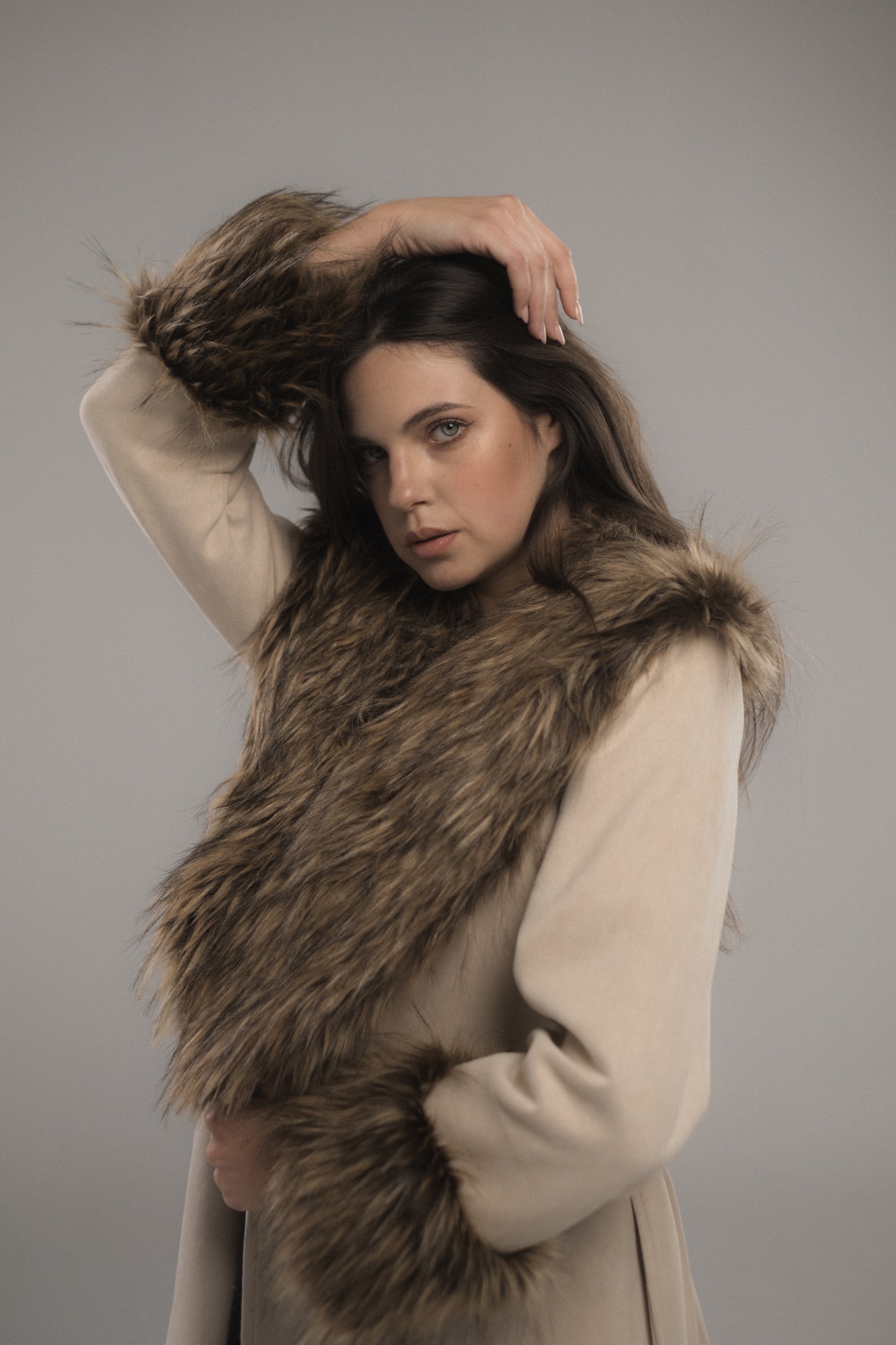 Beige Shamwah Coat