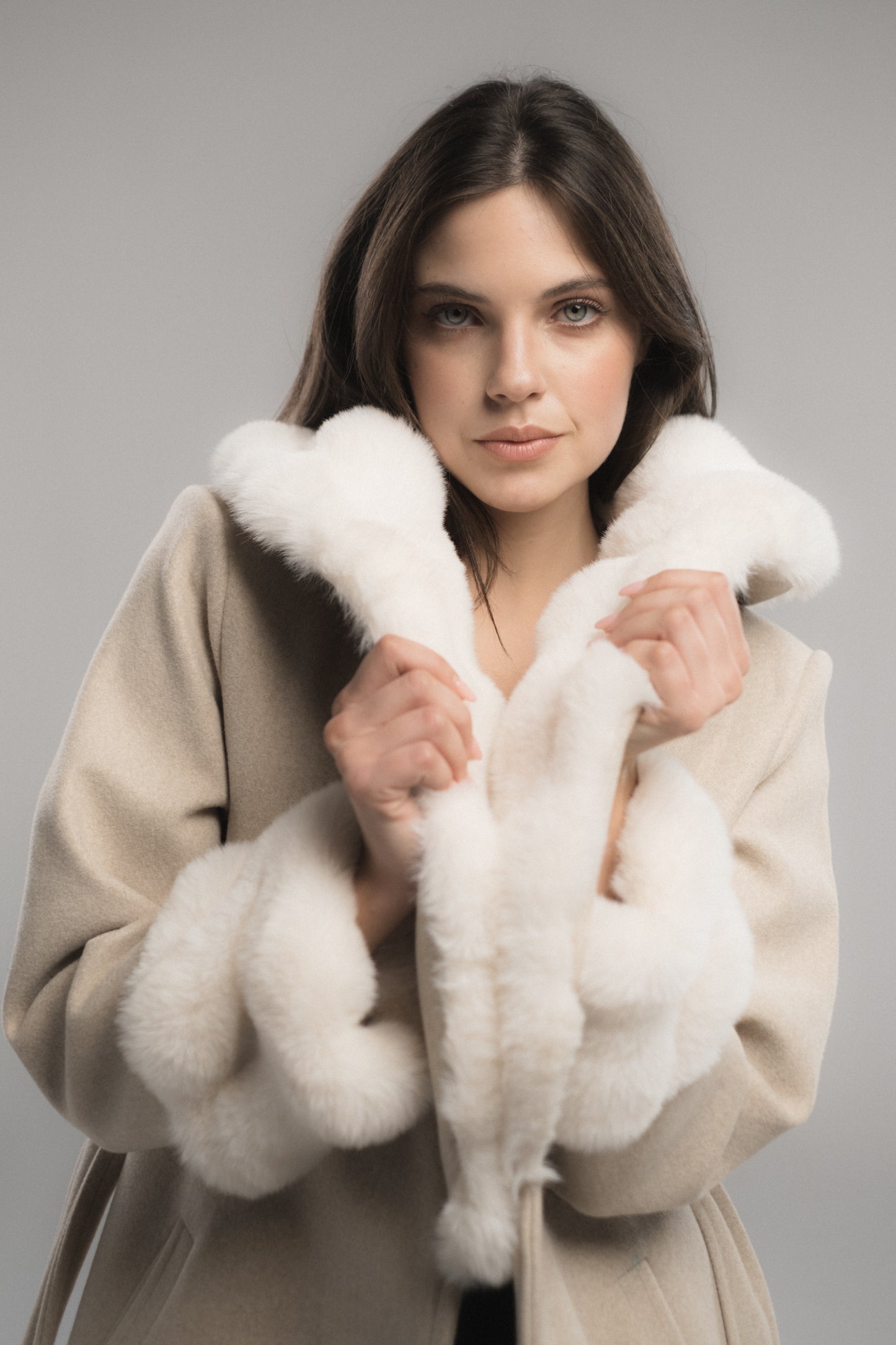 Beige Wool Russet Coat