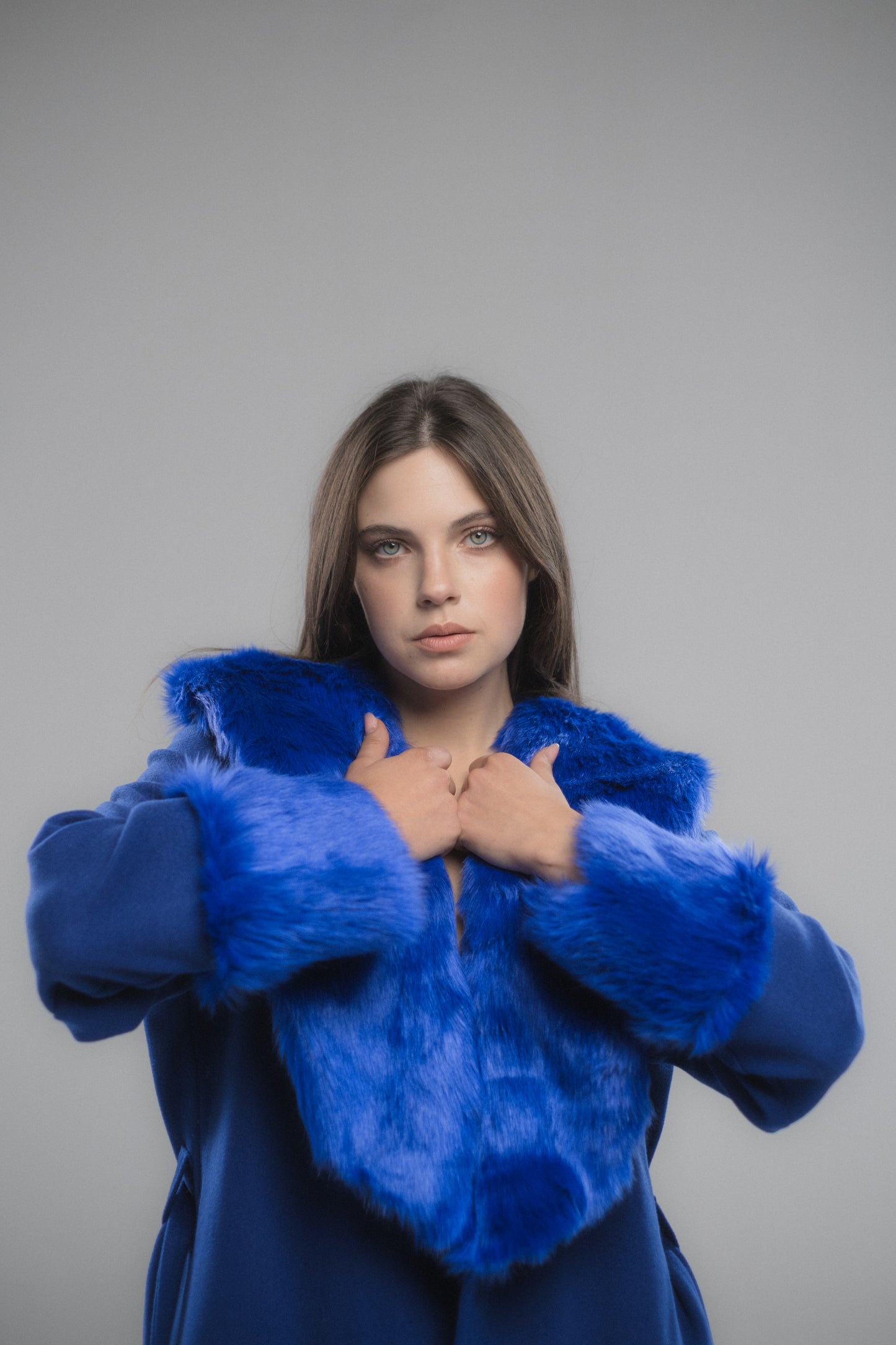 Blue Wool Russet Coat