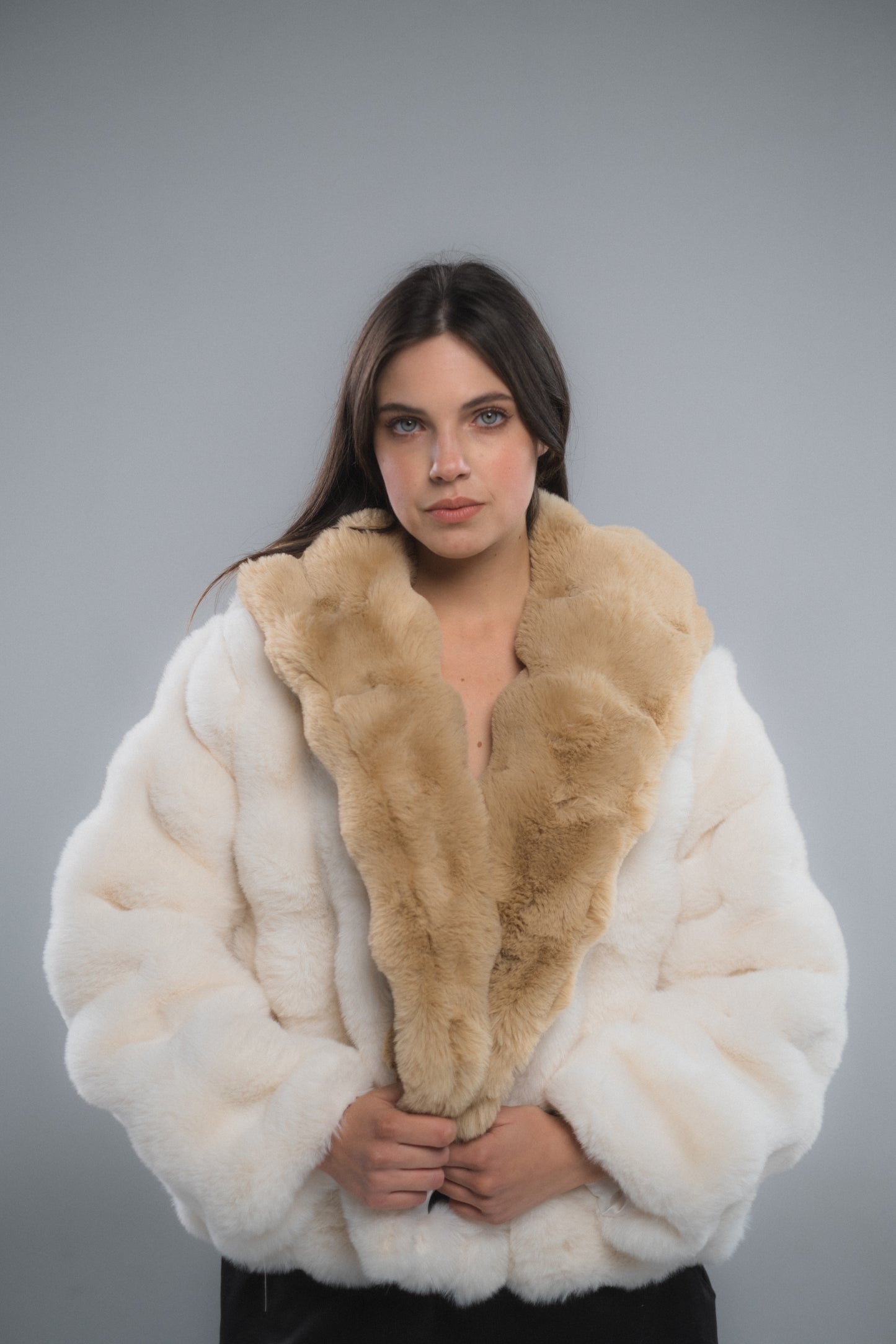 Short Cloud Fur Jacket