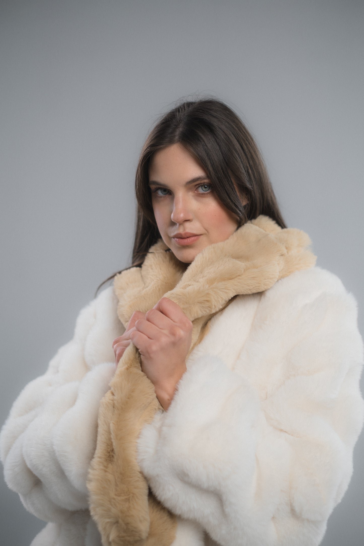 Short Cloud Fur Jacket