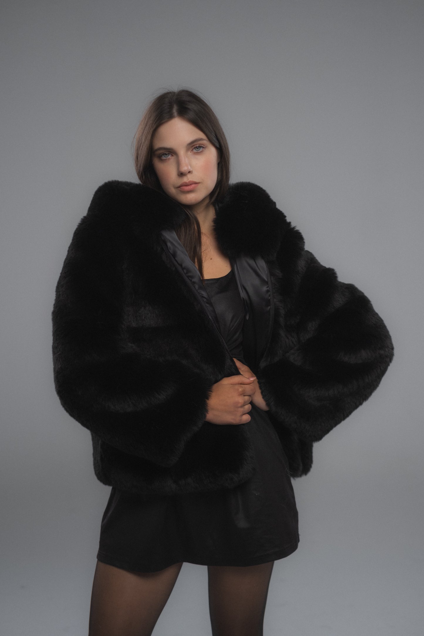 Black Fur Jacket