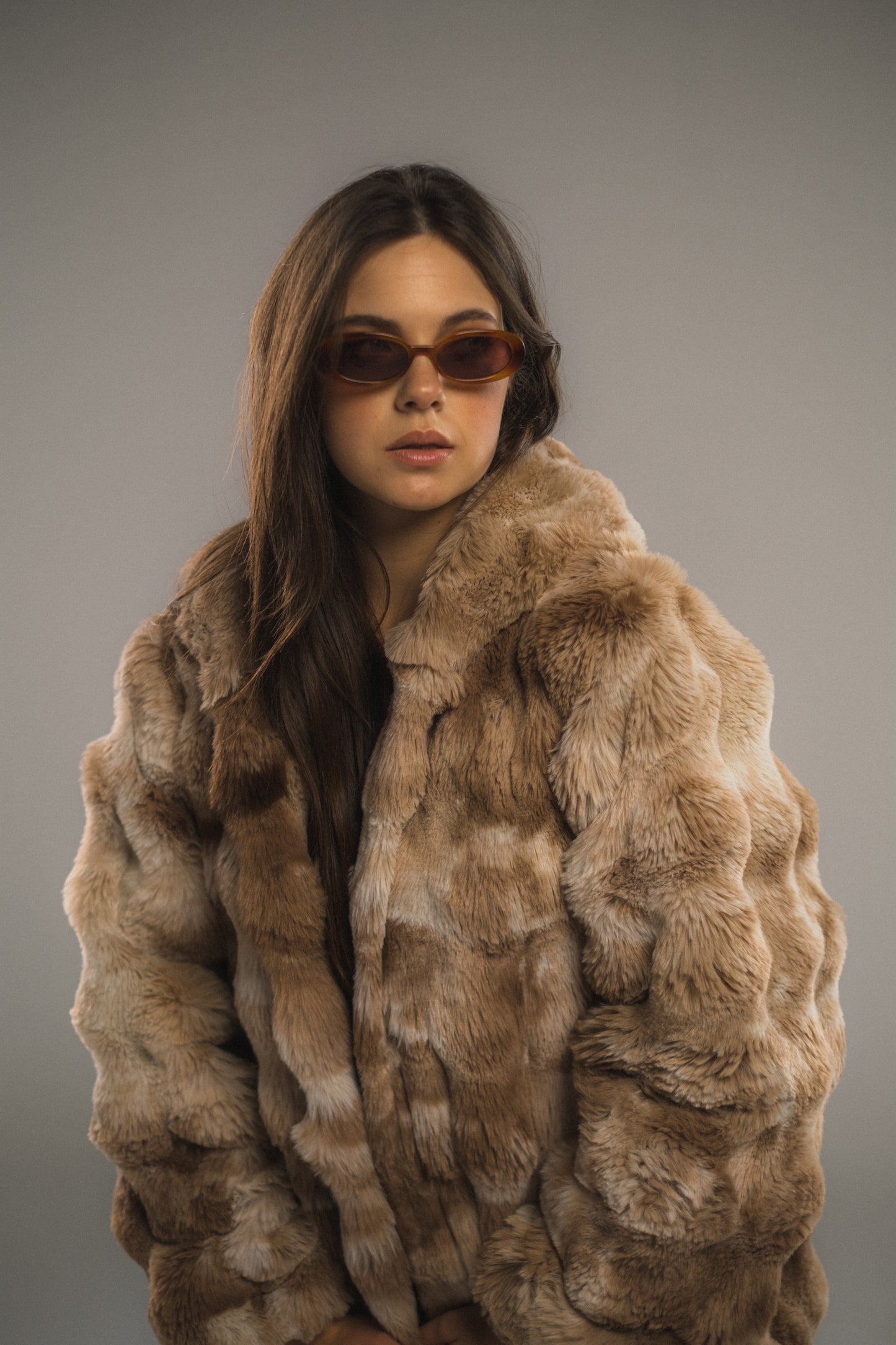Cloud Brown Fur Coat