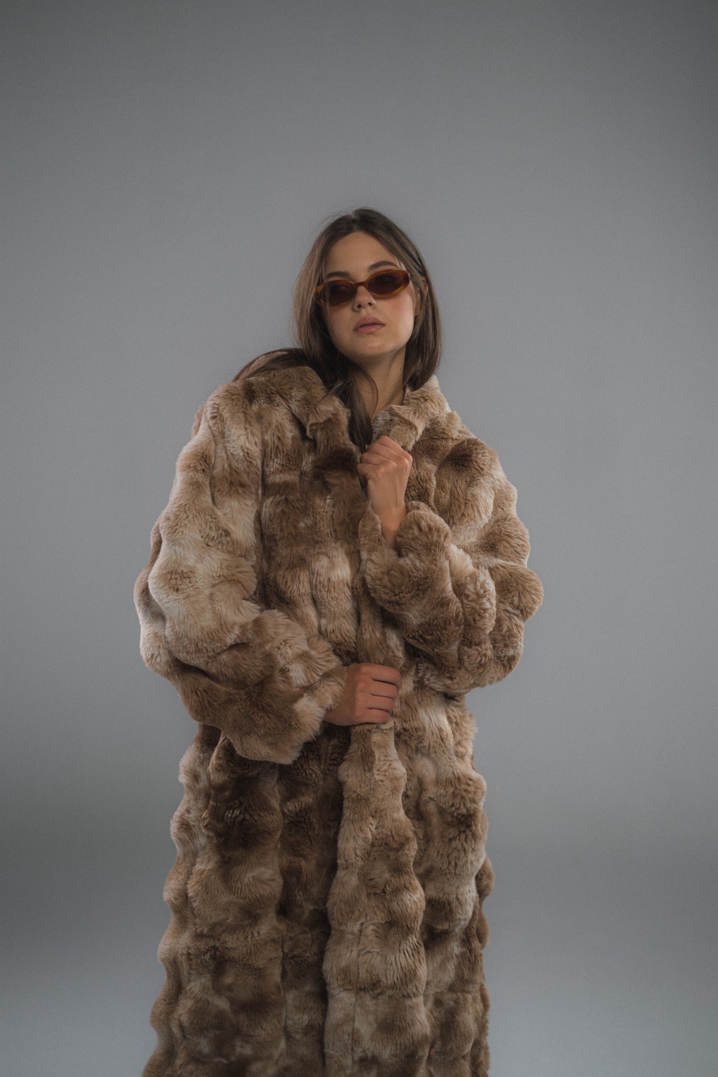 Cloud Brown Fur Coat