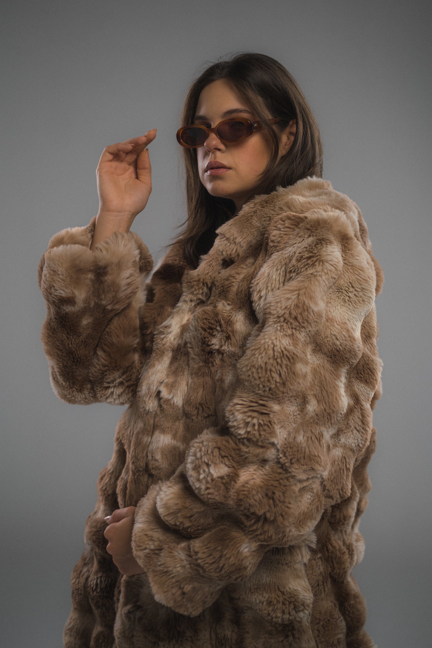 Cloud Brown Fur Coat