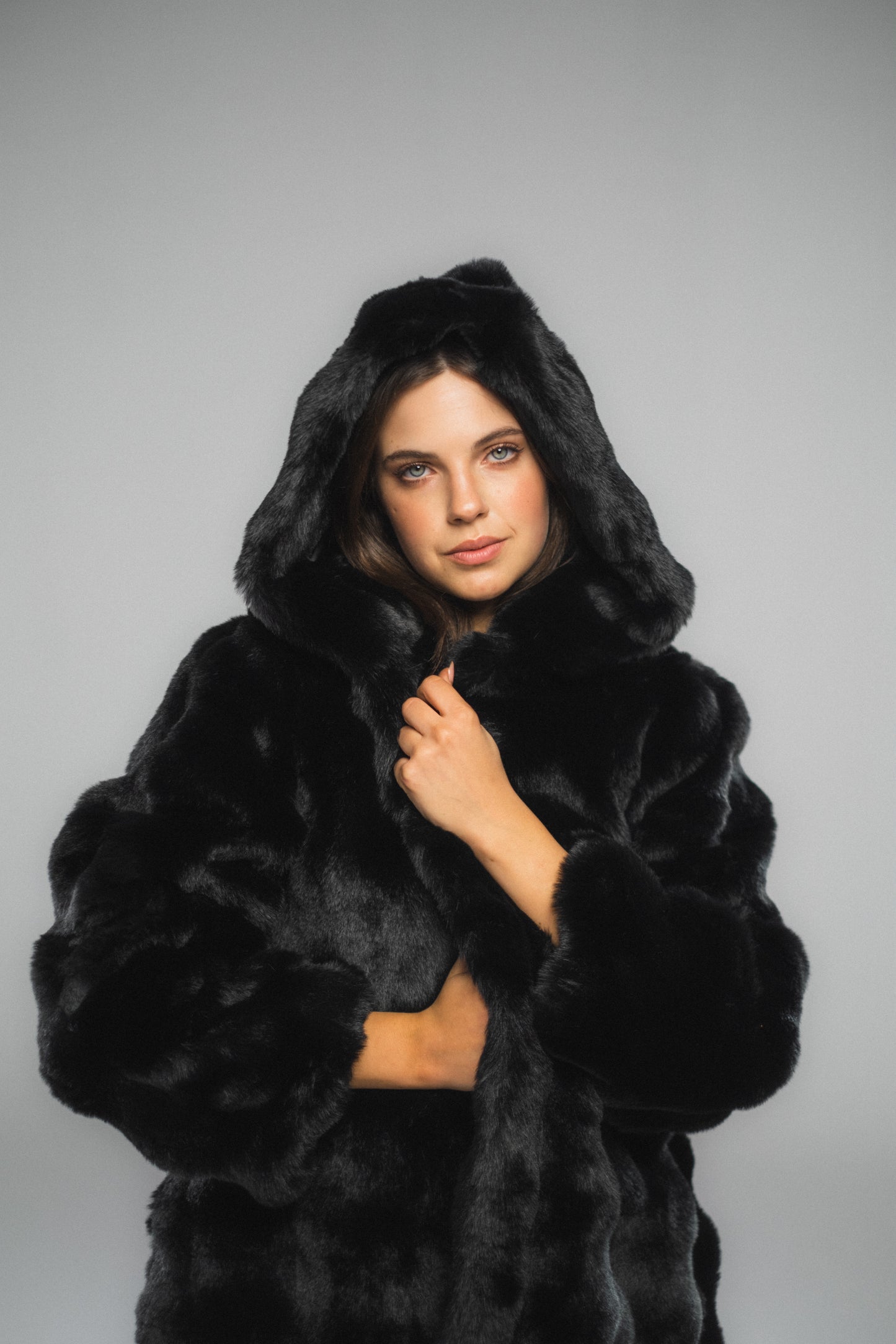 Black Cloud Fur Coat