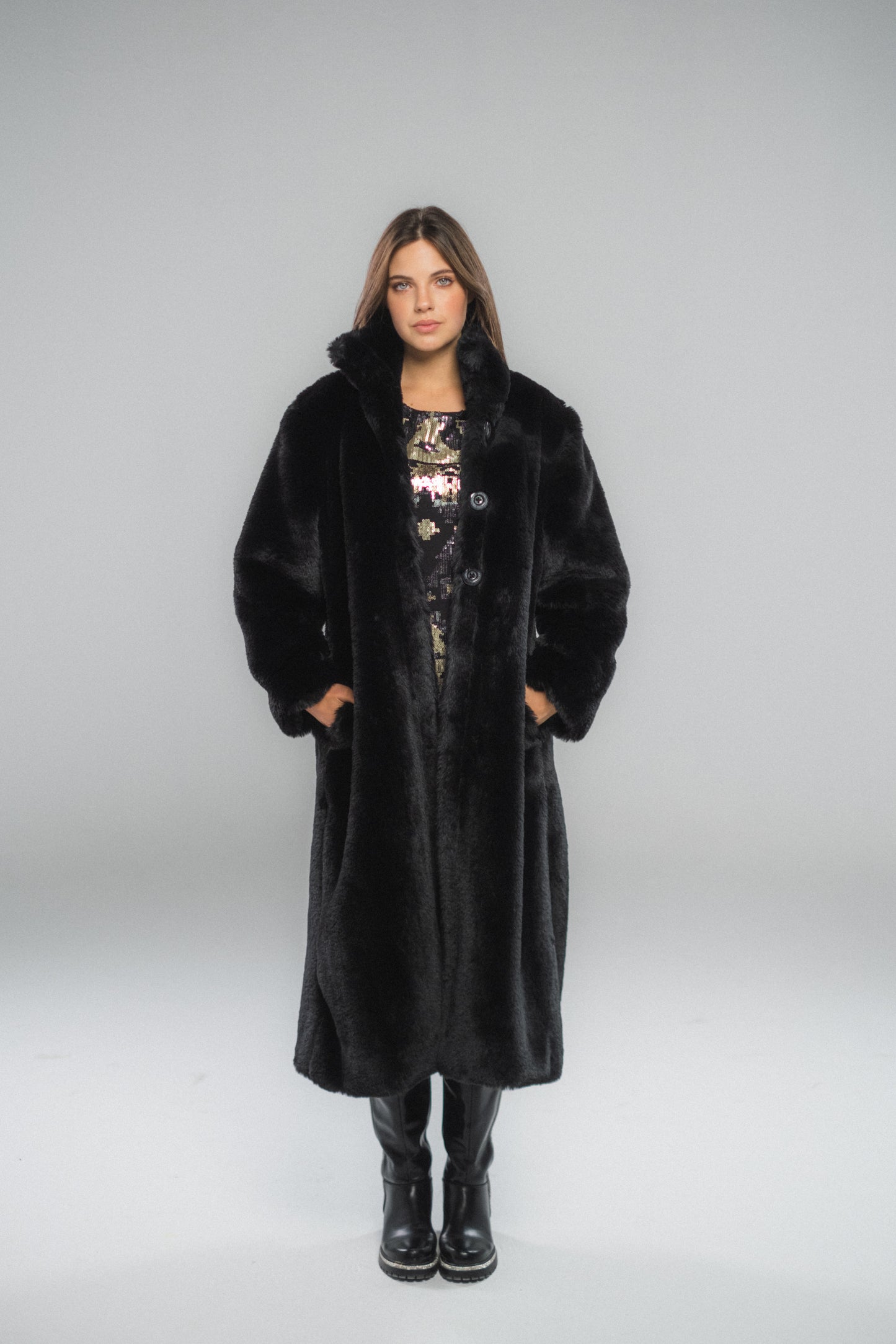Plain Fur Coat