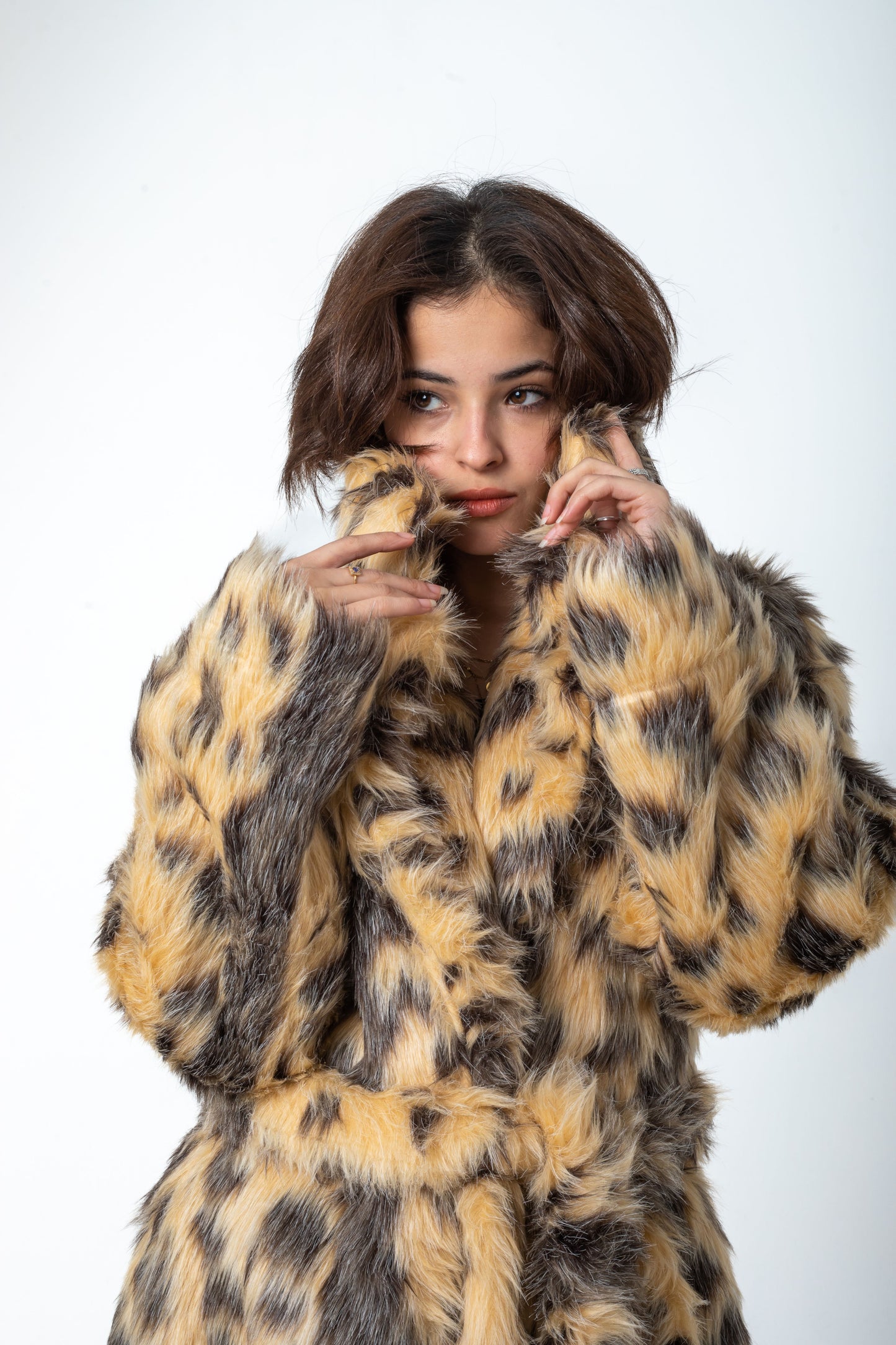 Tiger-Like Long Fur Coat