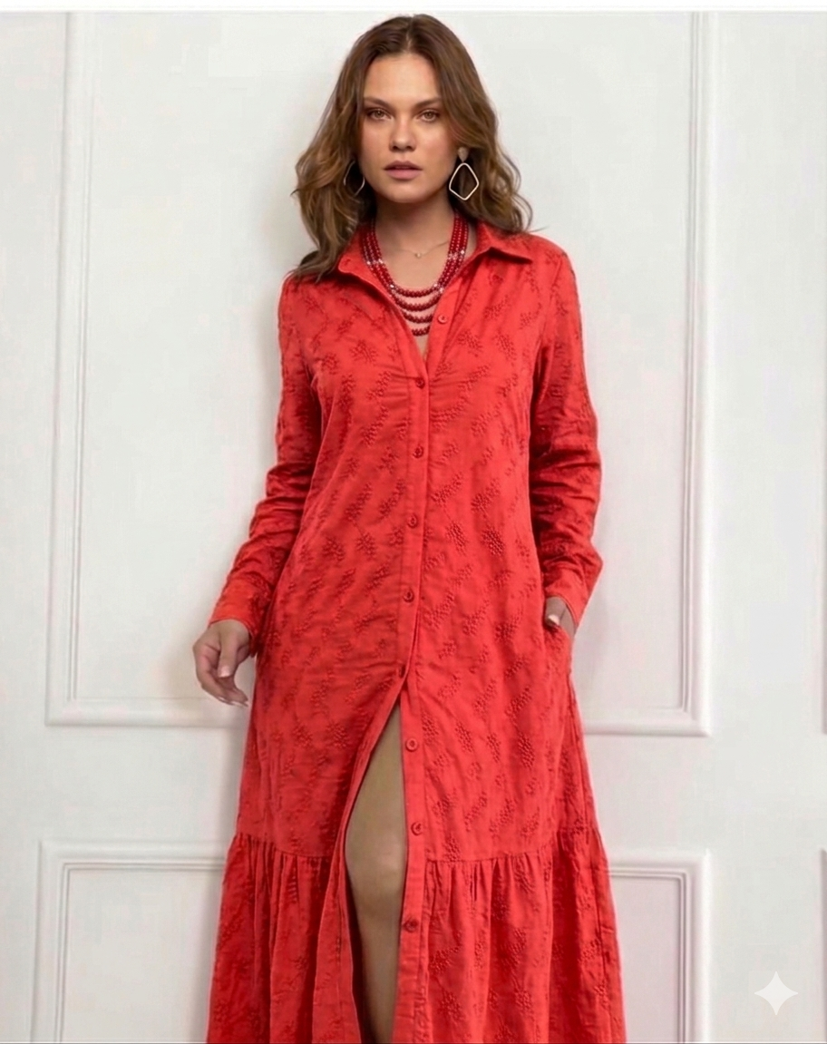 CORAL EMBER DRESS