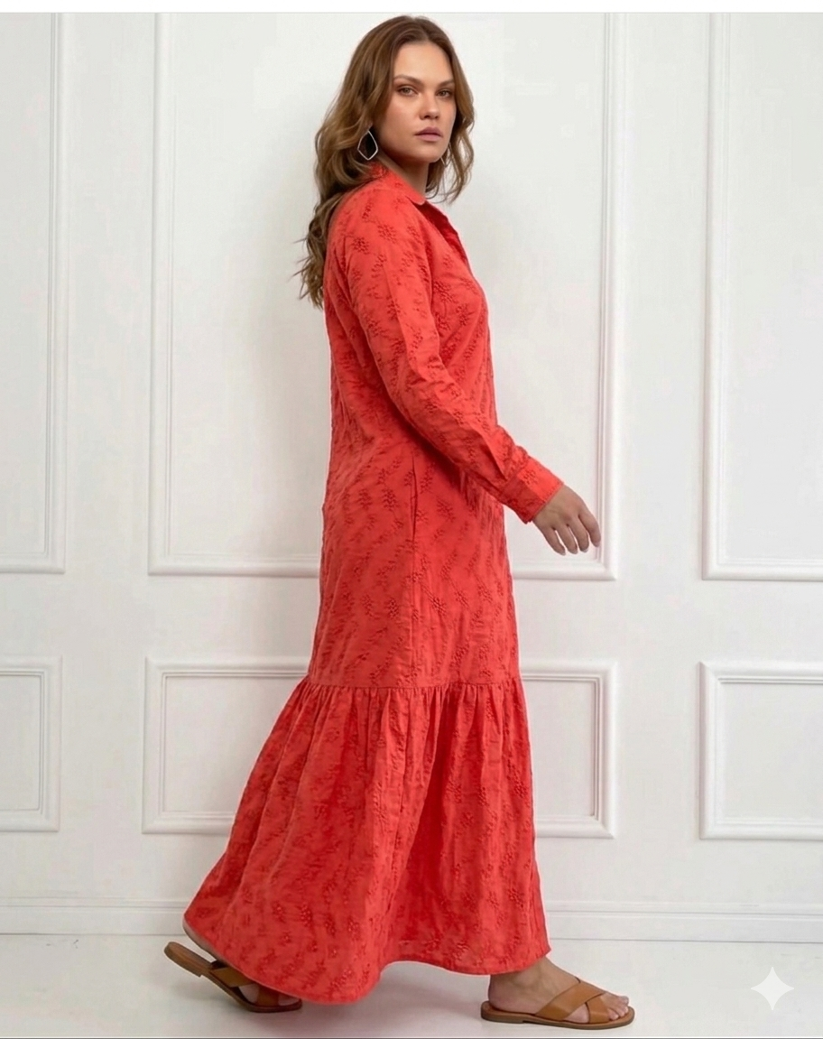 CORAL EMBER DRESS
