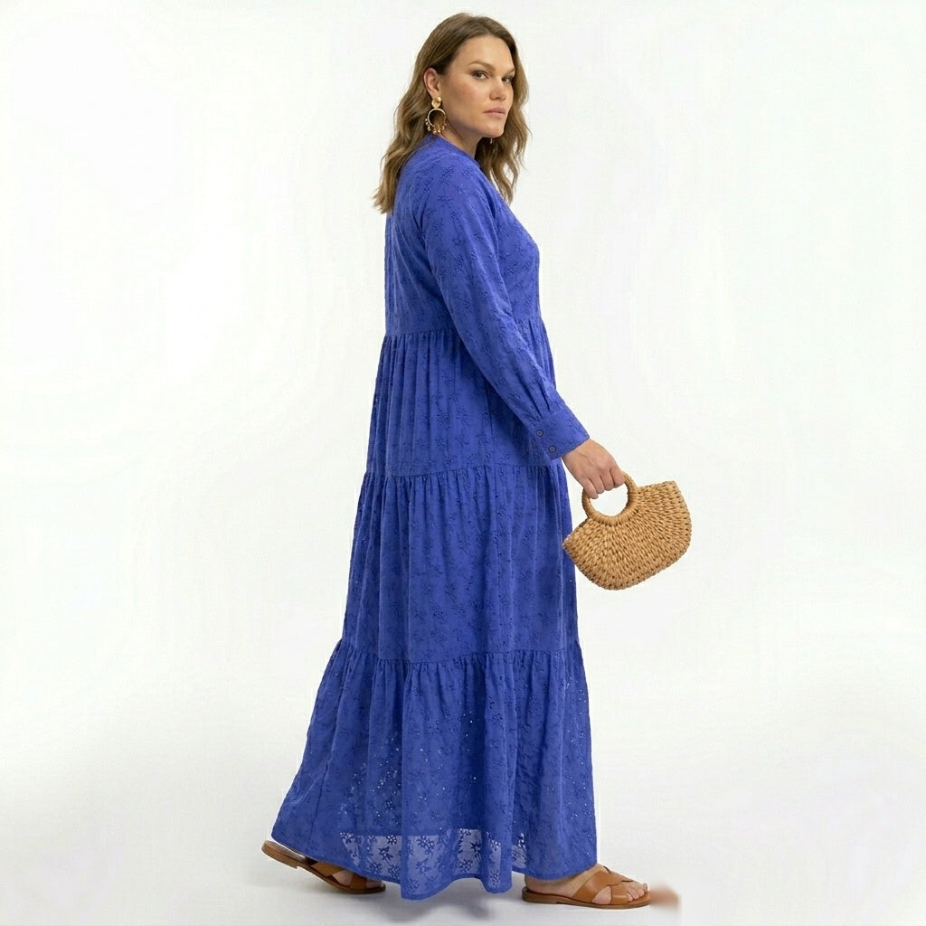 AZURE BLOOM MAXI DRESS
