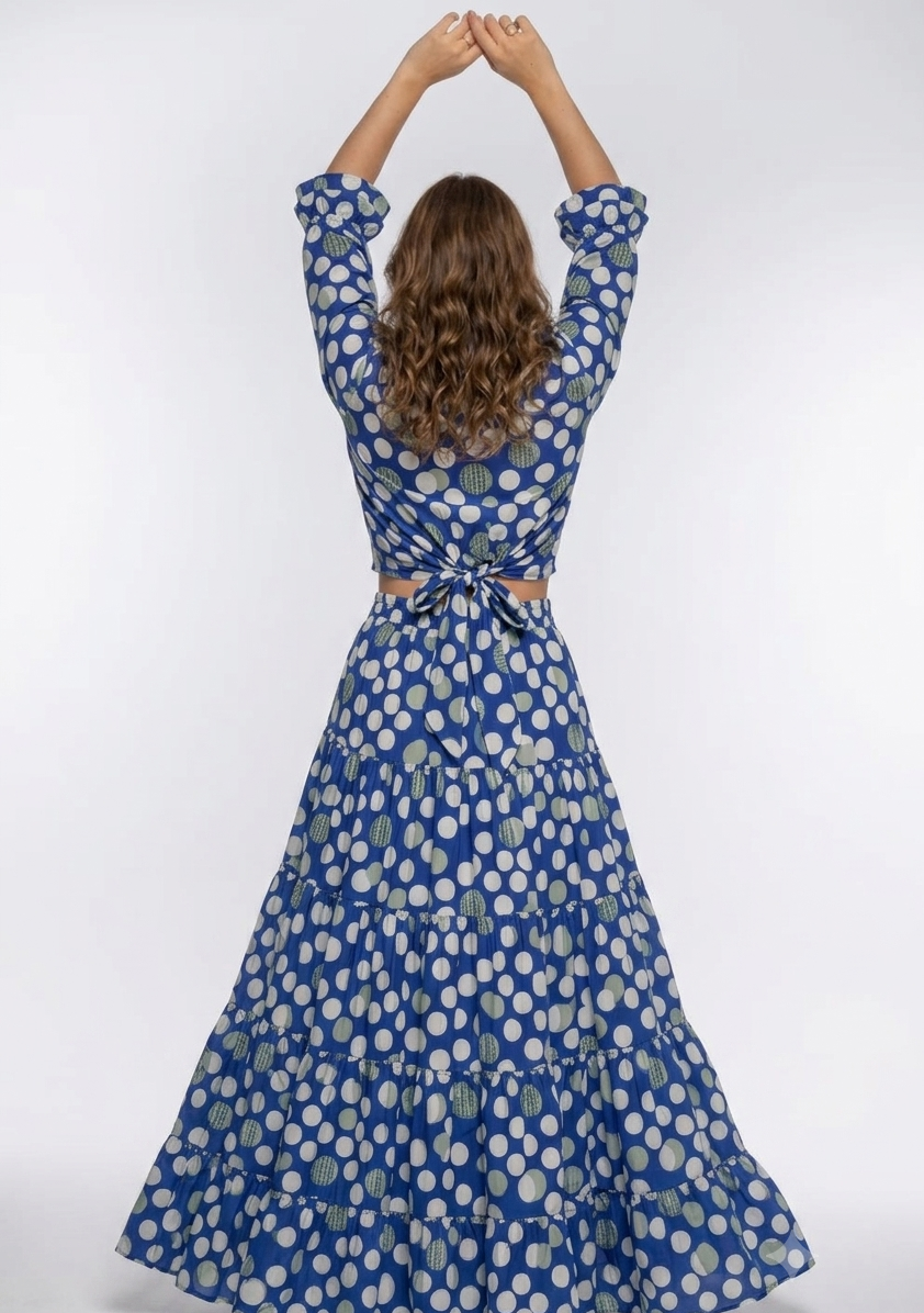 AZURE POLKA DOT SET