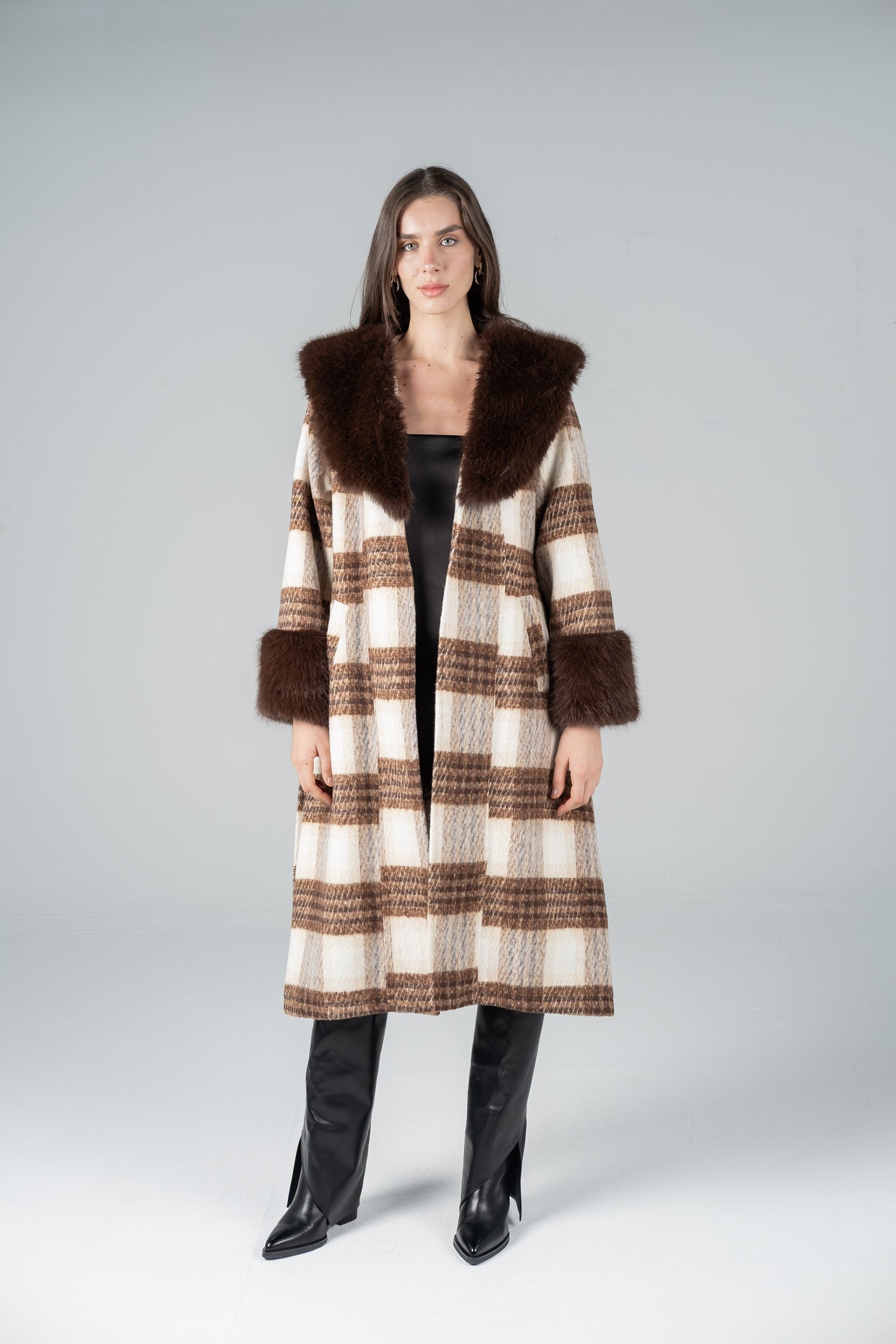 HAZEL TARTAN COAT