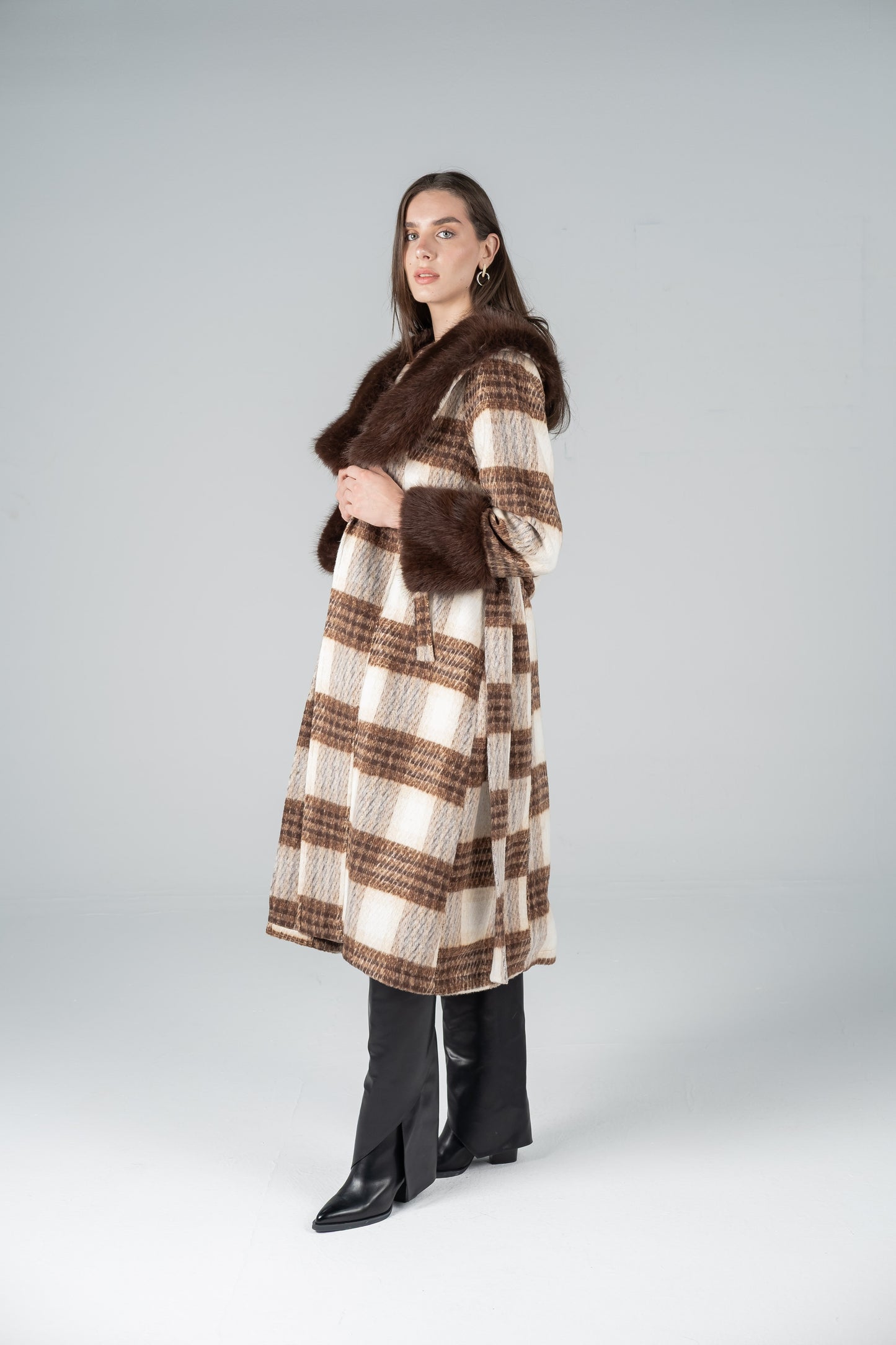 HAZEL TARTAN COAT