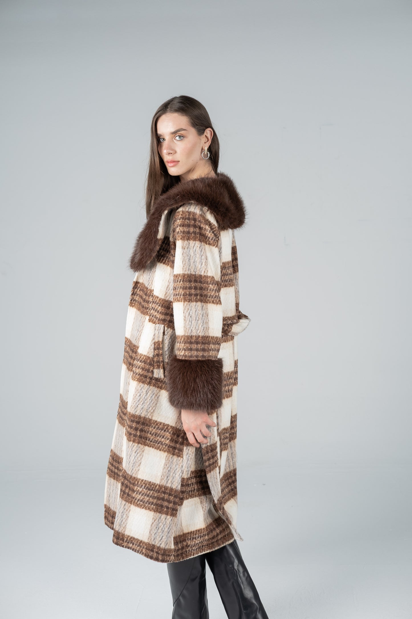HAZEL TARTAN COAT