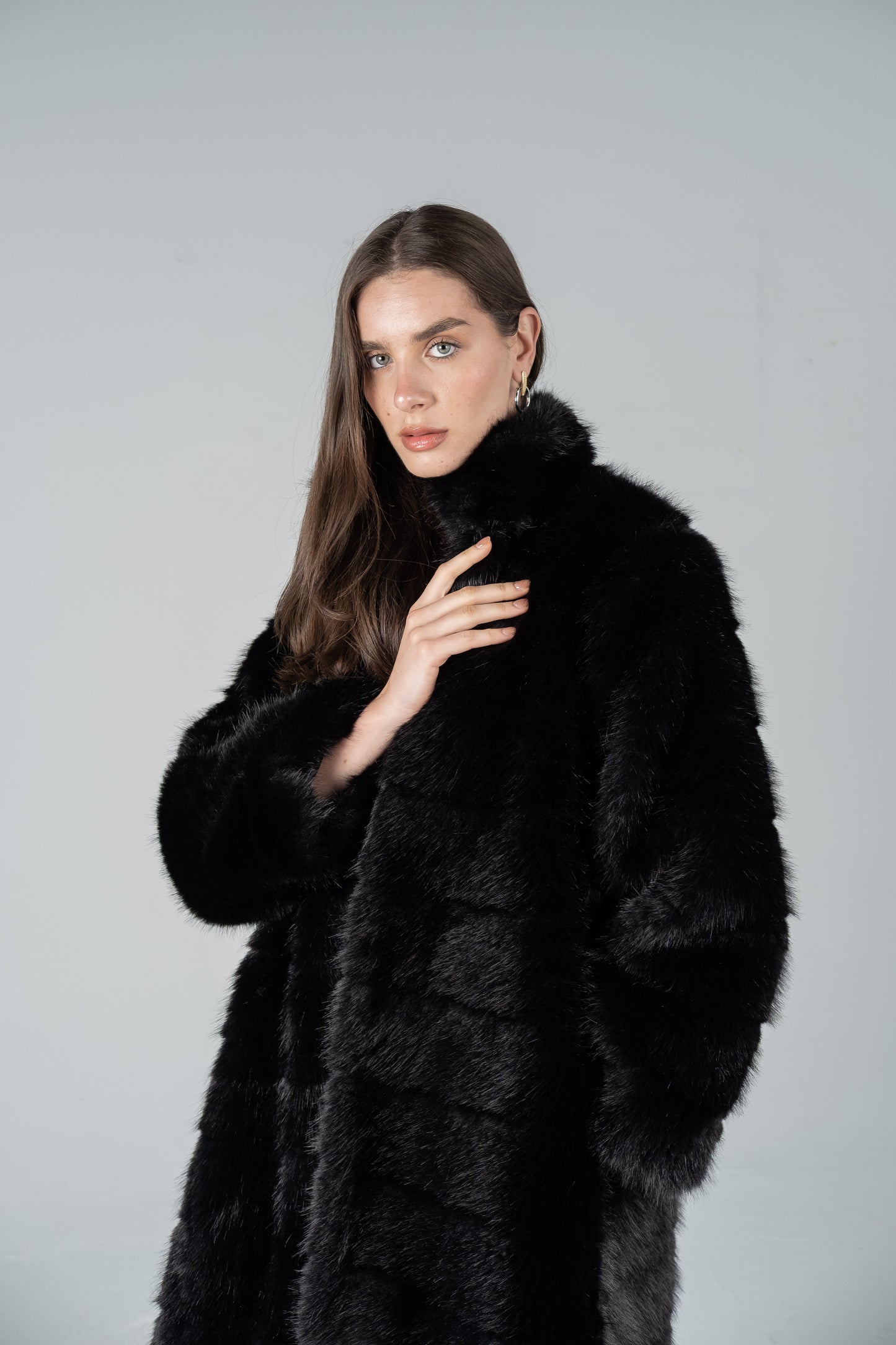 BLACK LUXE FUR COAT