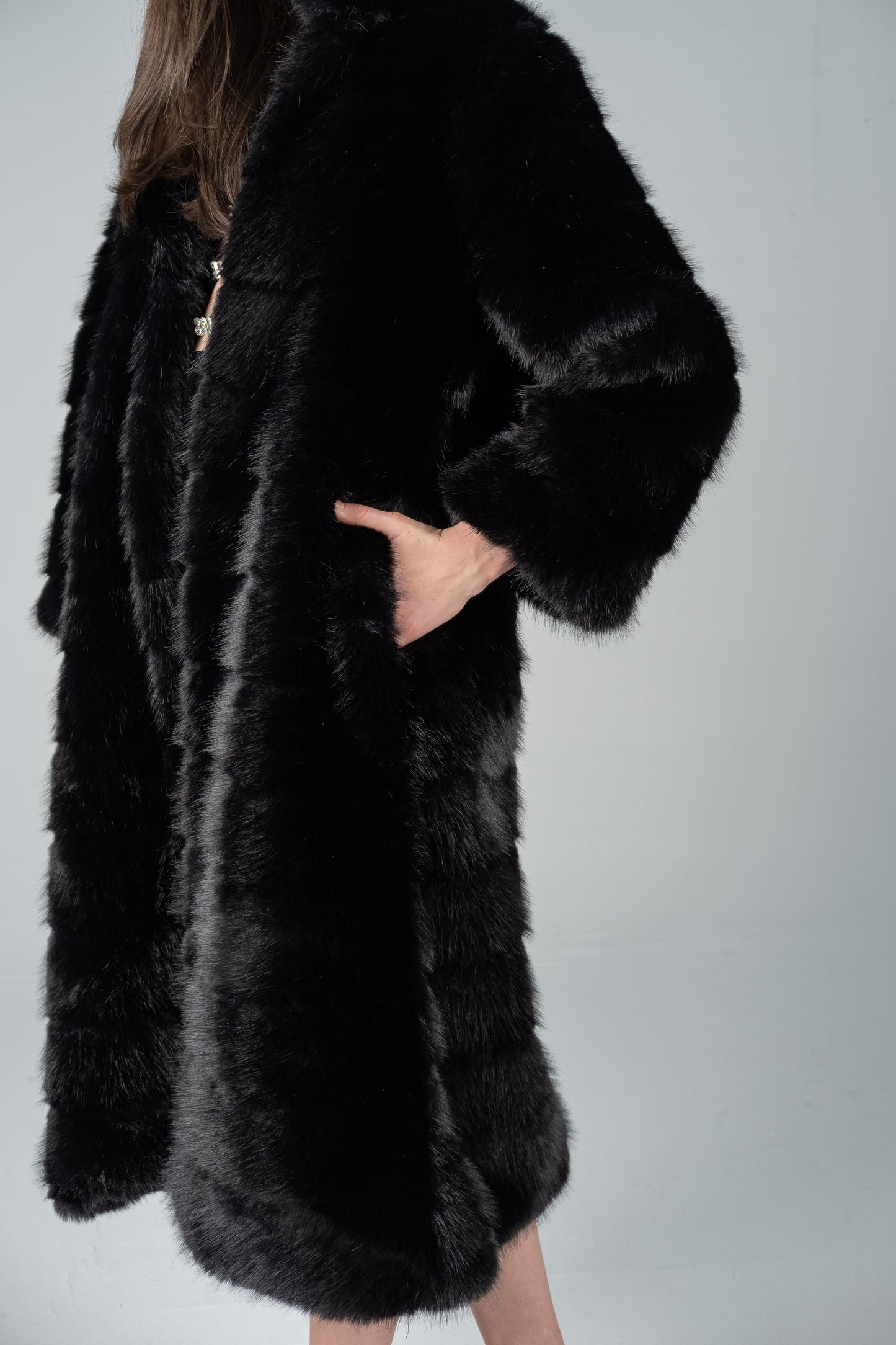 BLACK LUXE FUR COAT