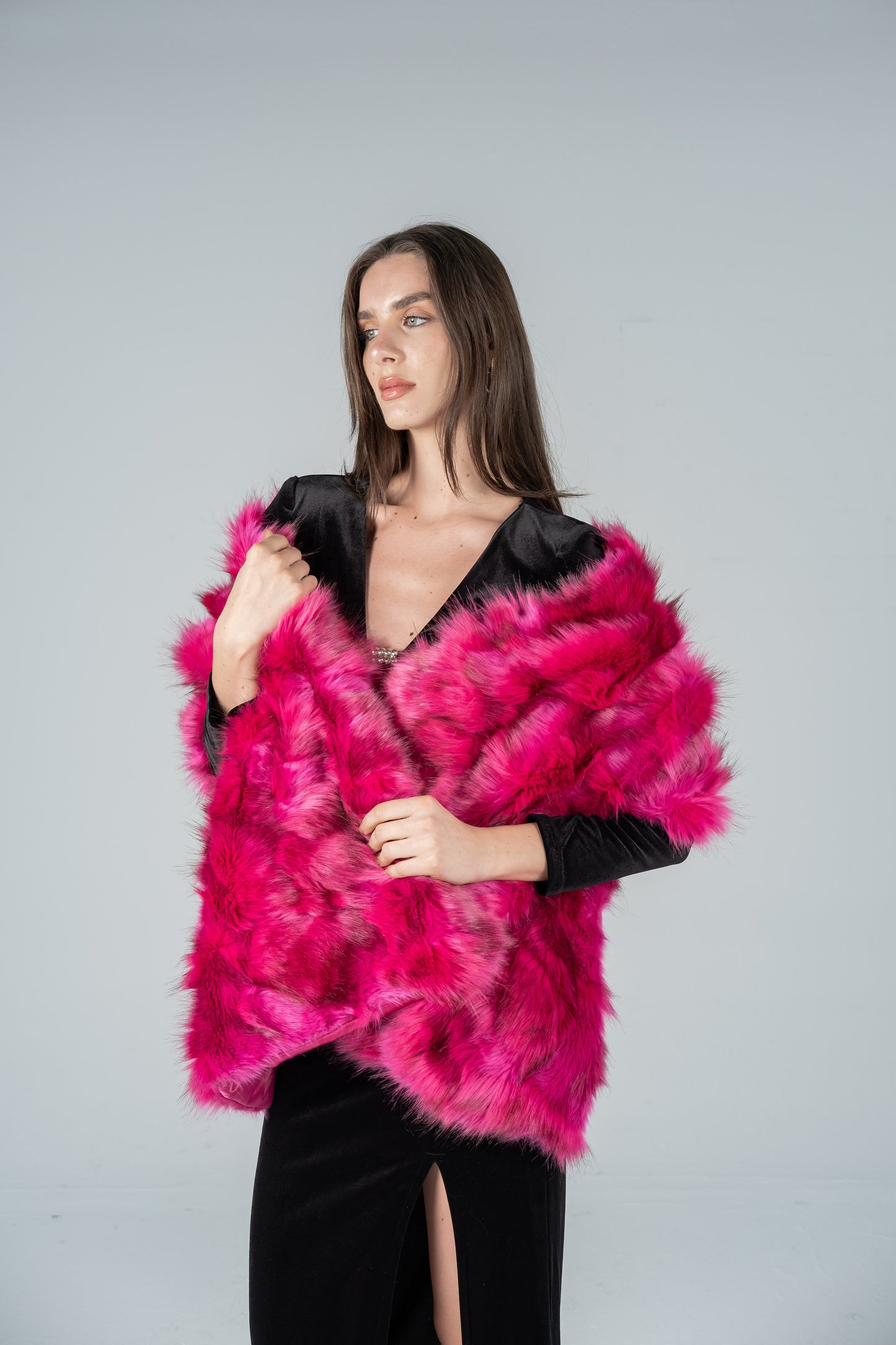 ELEGANT FUR SHAWL