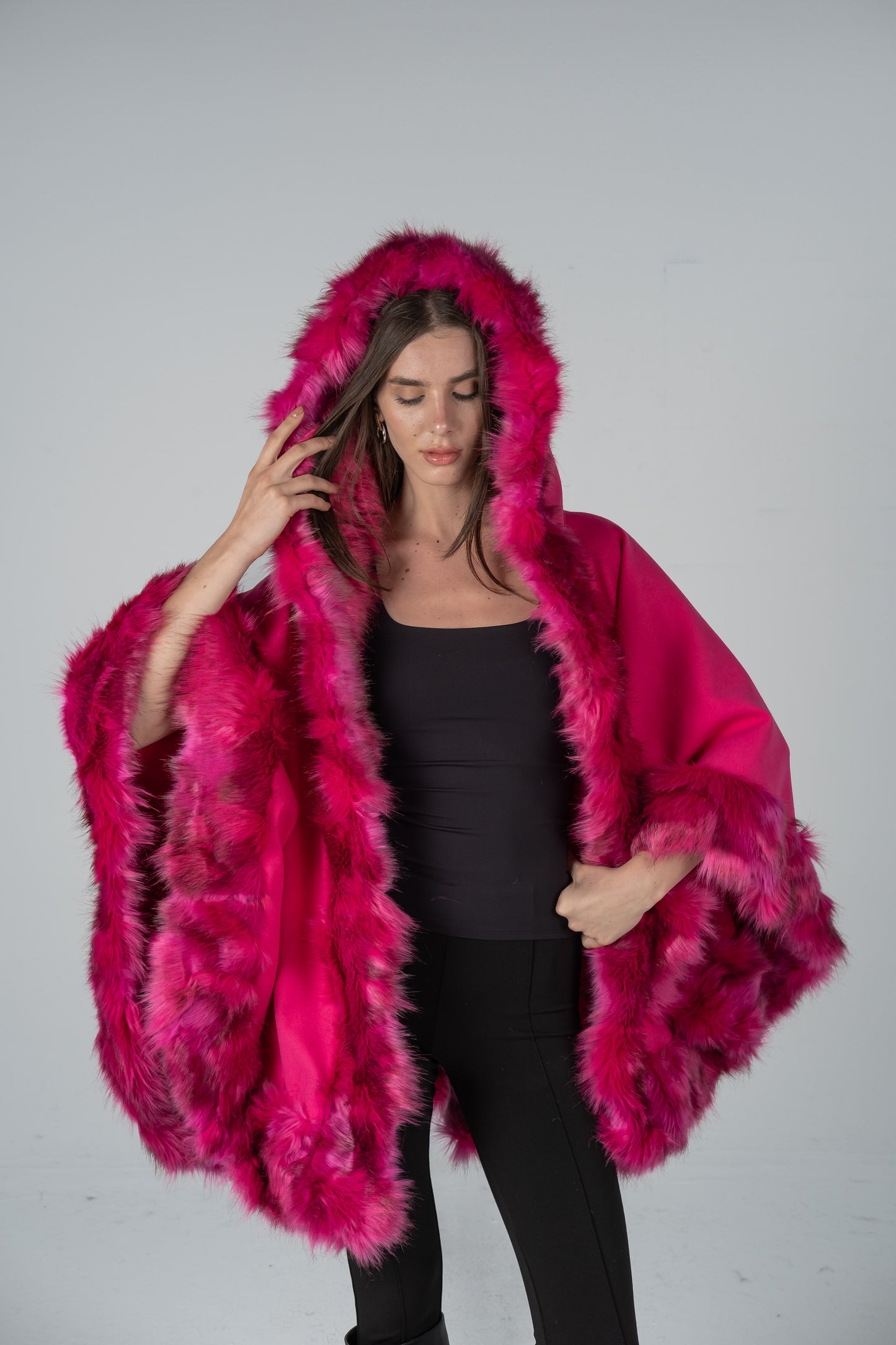 FUCHSIA FLAME CAPE