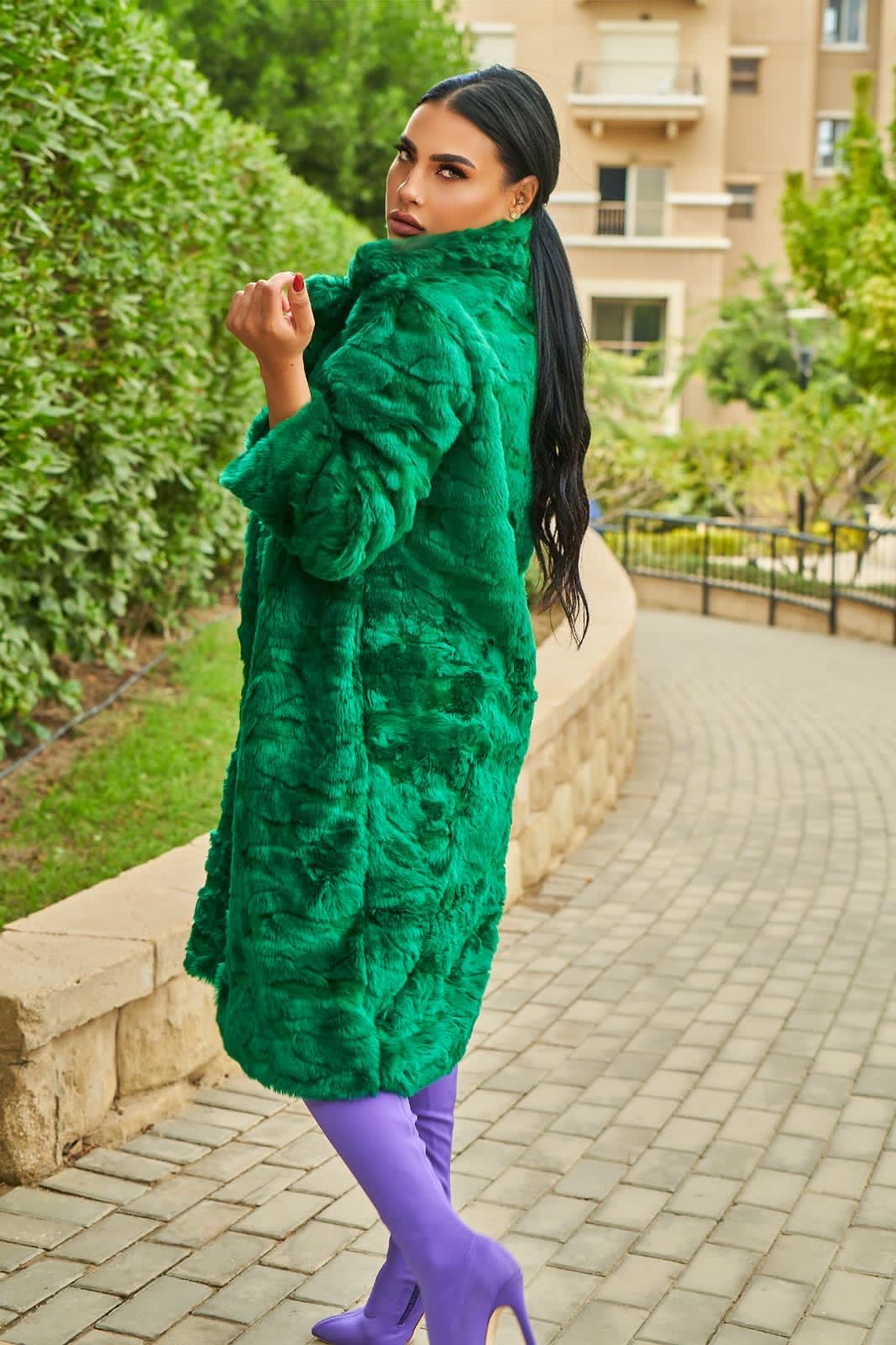 Green Fur Coat