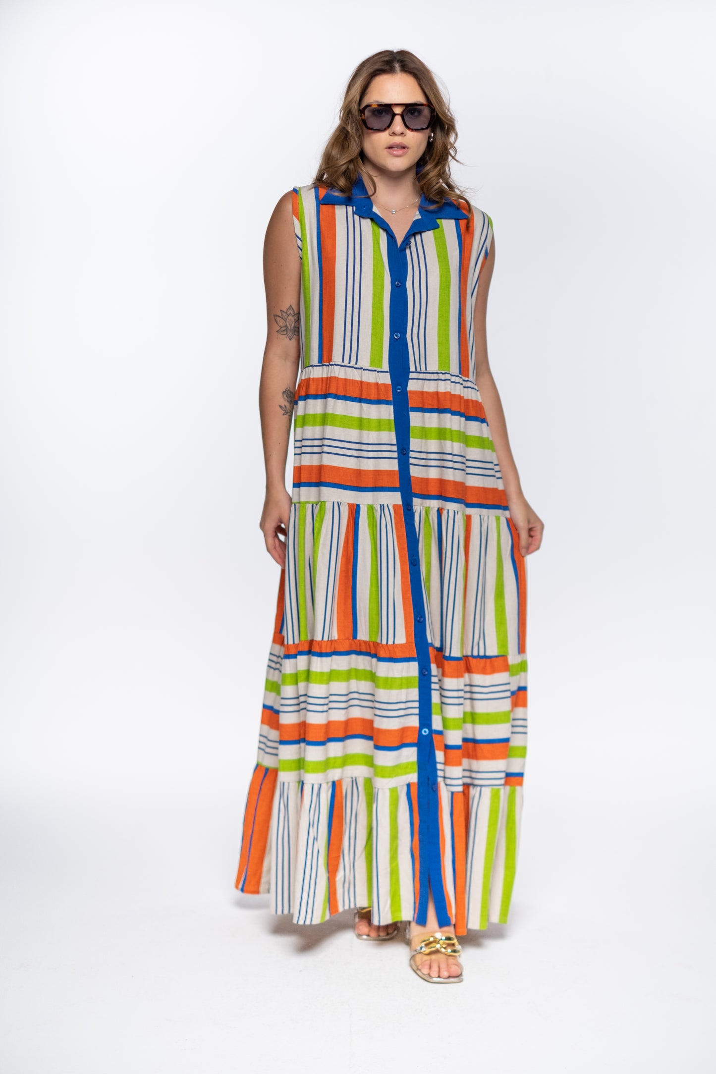 CARNIVAL STRIPE DRESS