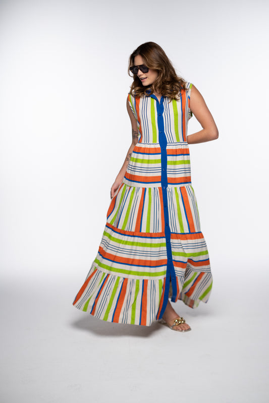 CARNIVAL STRIPE DRESS