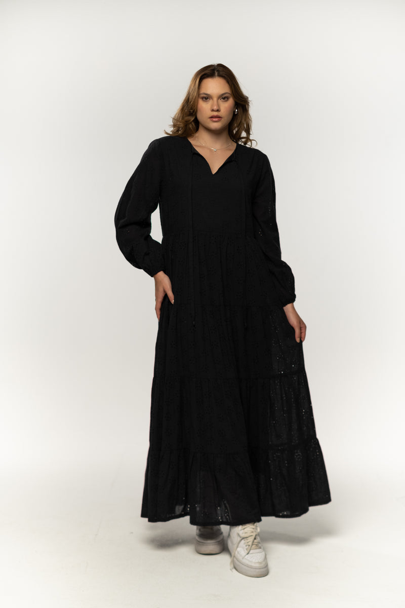 BLACK ROKAMA DRESS