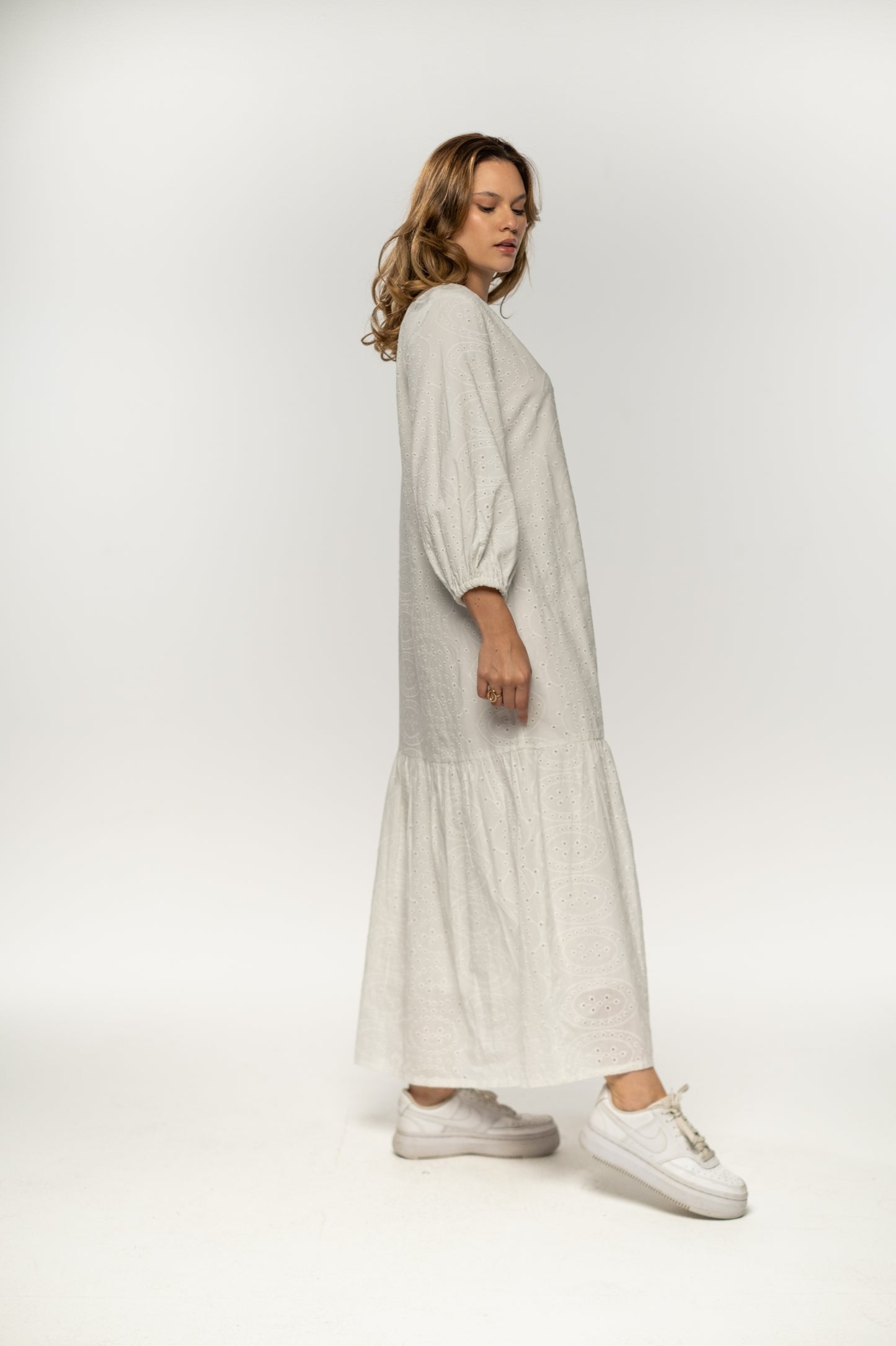 IVORY BREEZE SHIRT DRESS