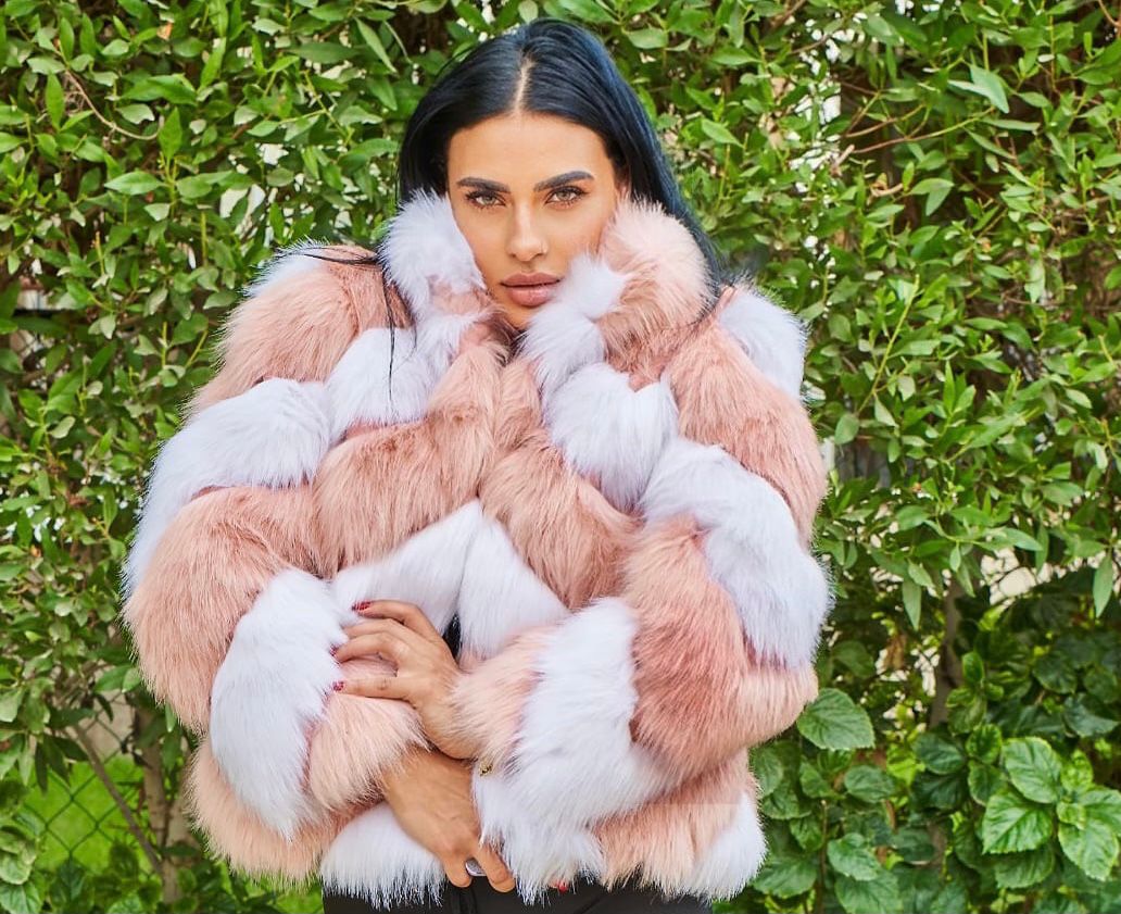 Short Striped Pink-White Jacket