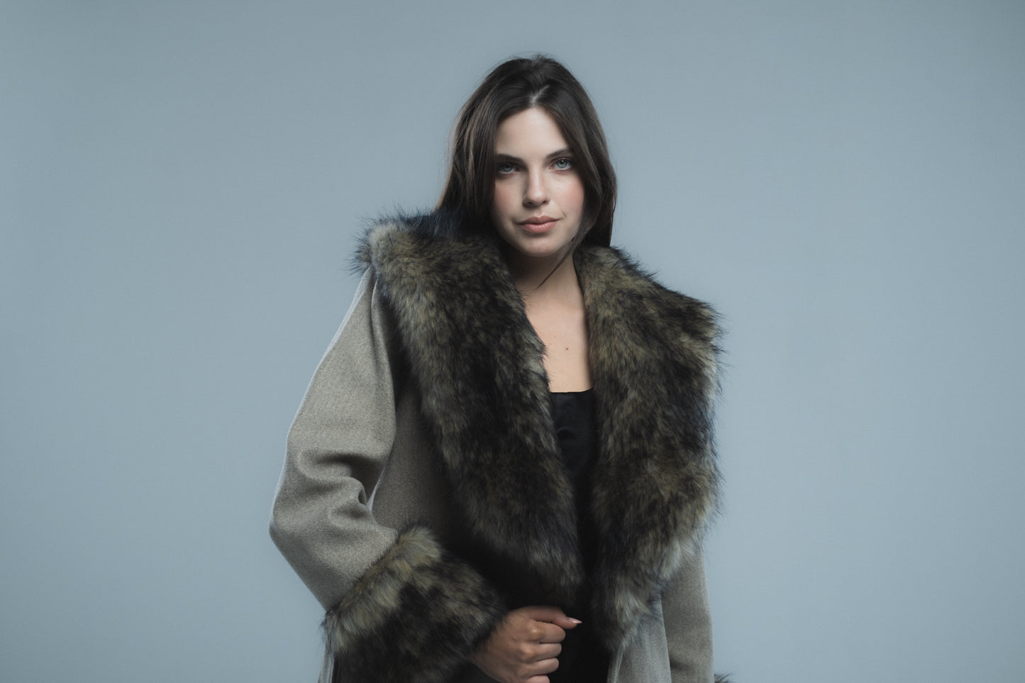 Dark Beige Wool Russet Coat