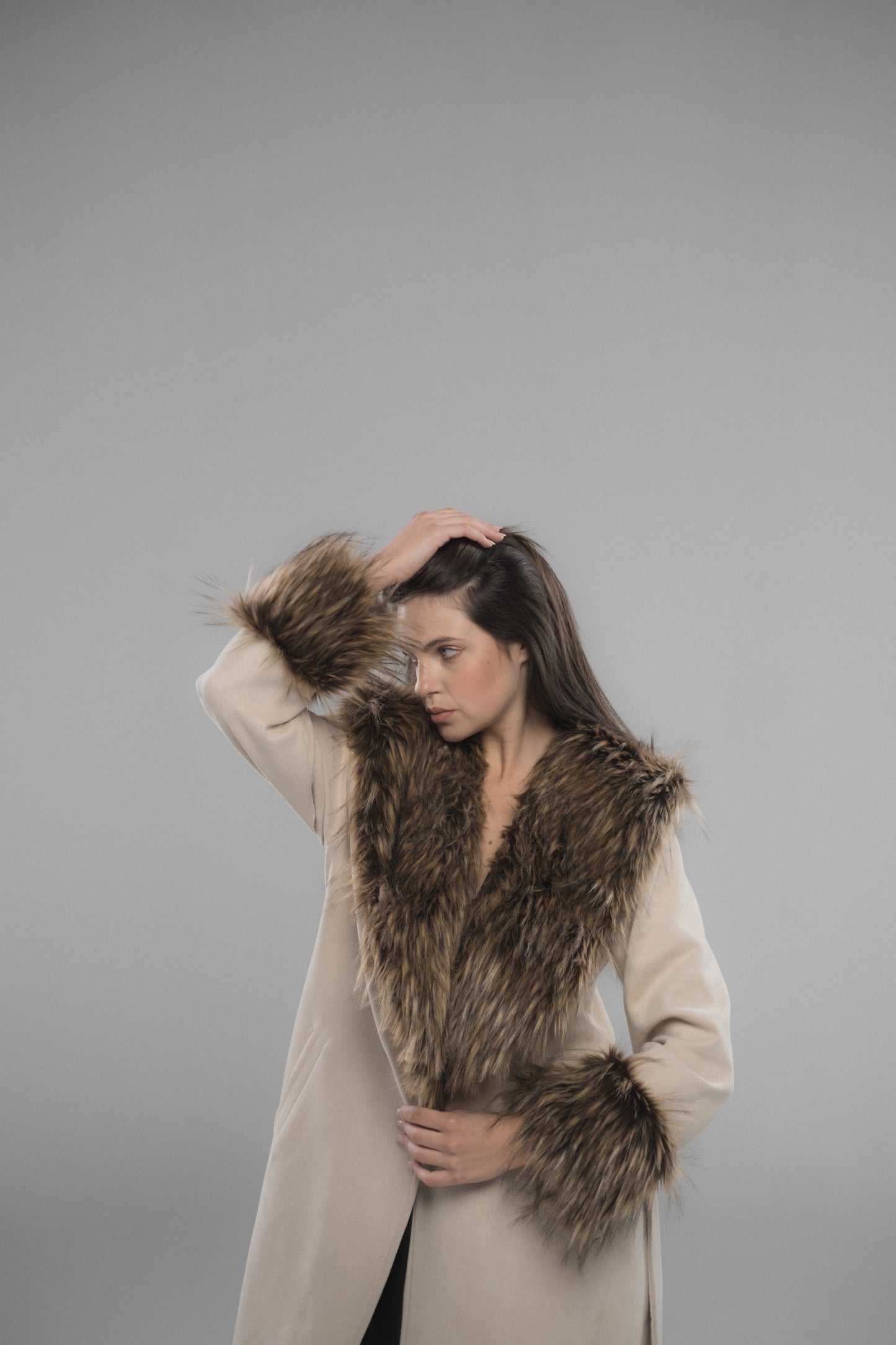 Beige Shamwah Coat