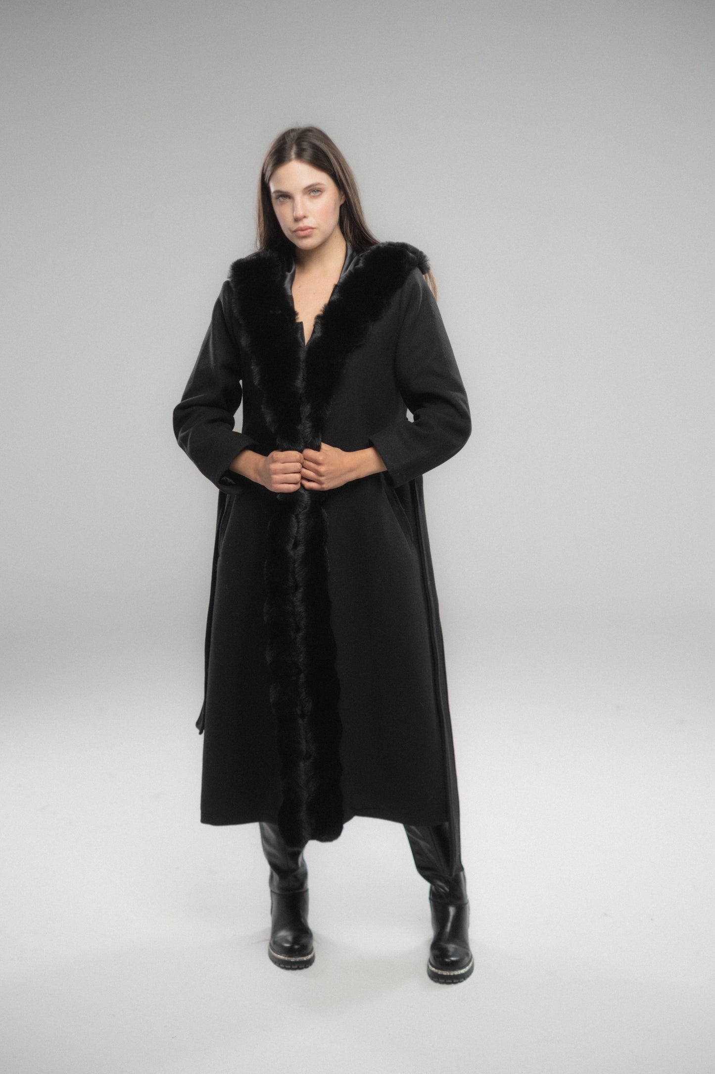 Wool Russet-Fur Coat