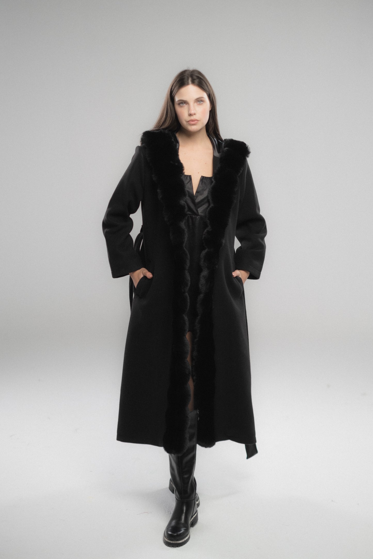 Wool Russet-Fur Coat